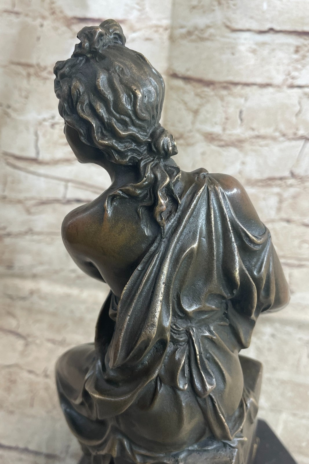 Handcrafted Genuine Bronze Gorgeous Woman Sculpture by Lost Wax Method Gift