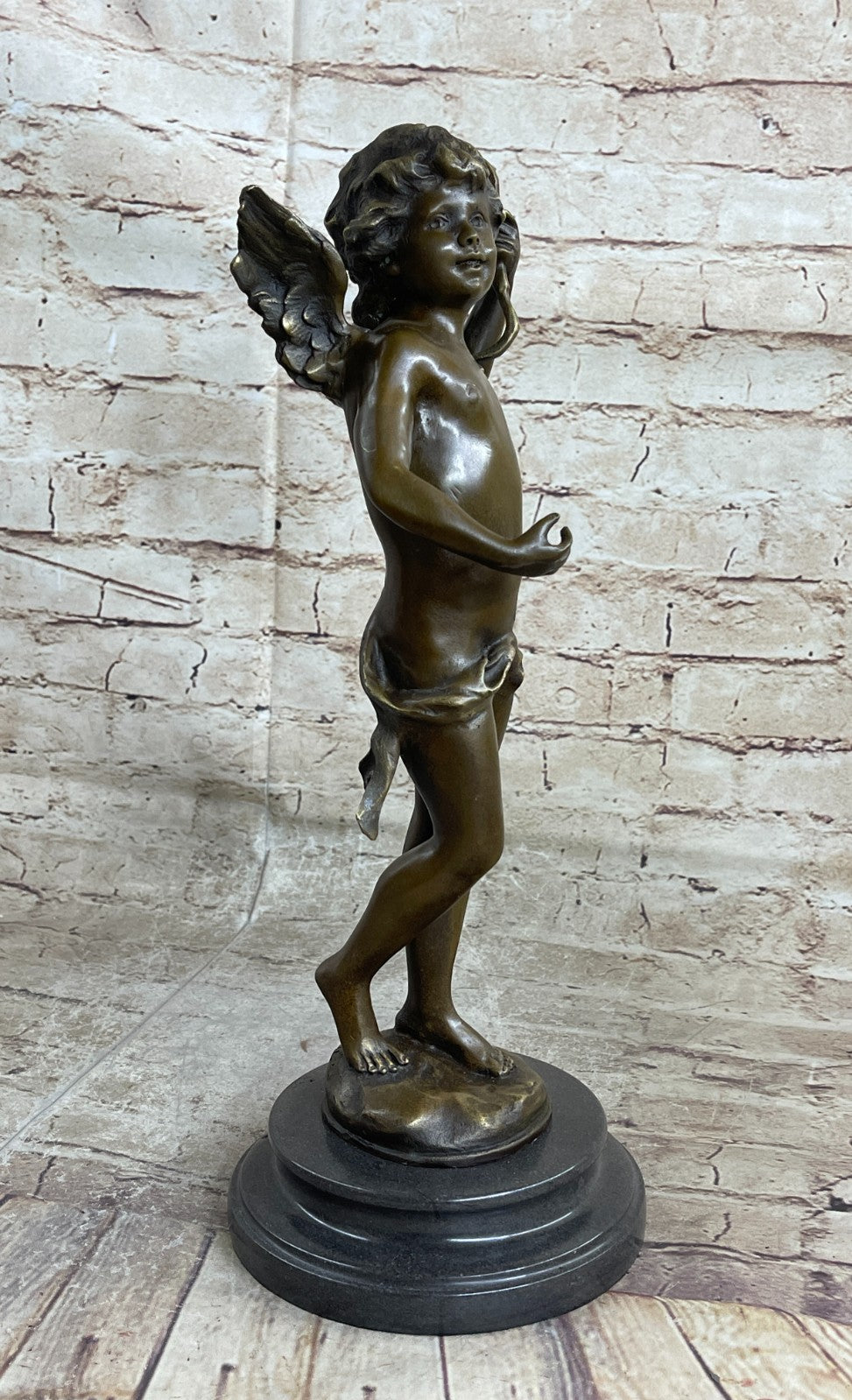 Signed: Moreau. Bronze Sculpture Nude Men Greek God Apollo Belvedere.