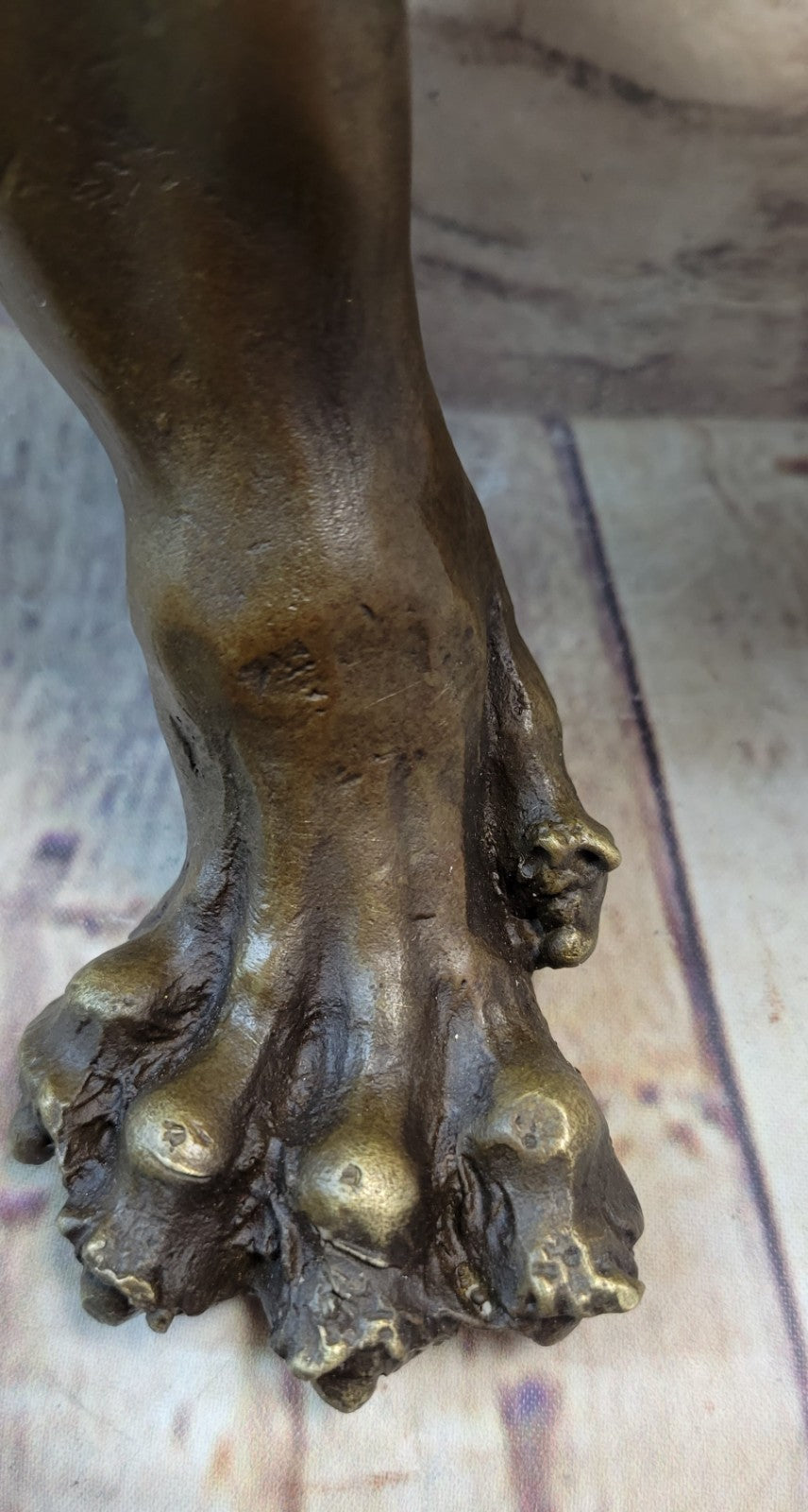 Guardian Lion Bronze Metal Detailed Artwork  Barye Sculpture Statue Figurative Art