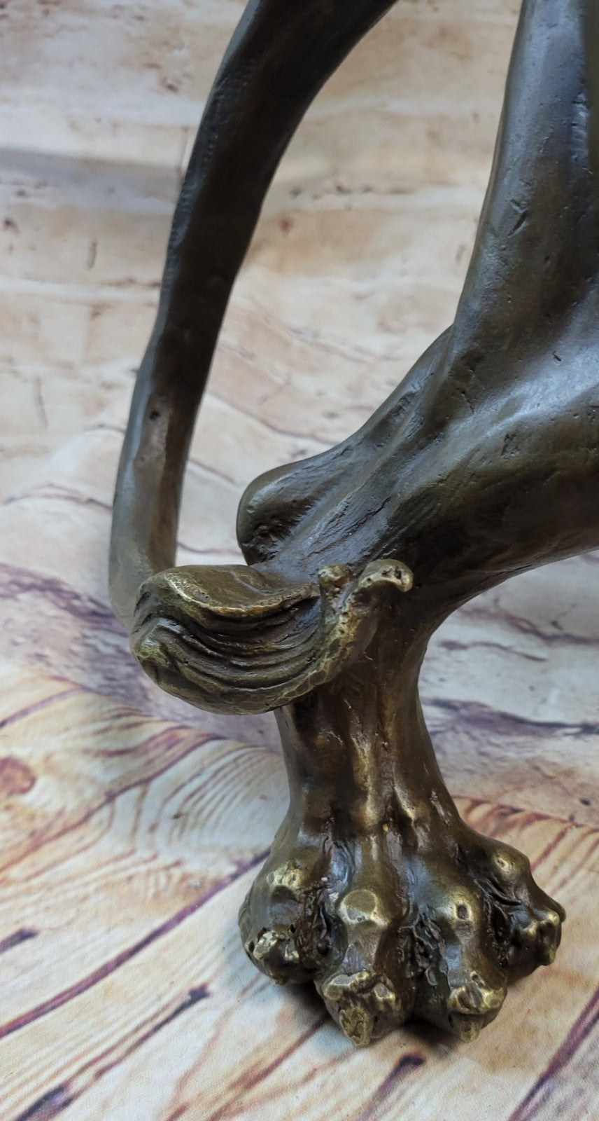 Guardian Lion Bronze Metal Detailed Artwork  Barye Sculpture Statue Figurative Art