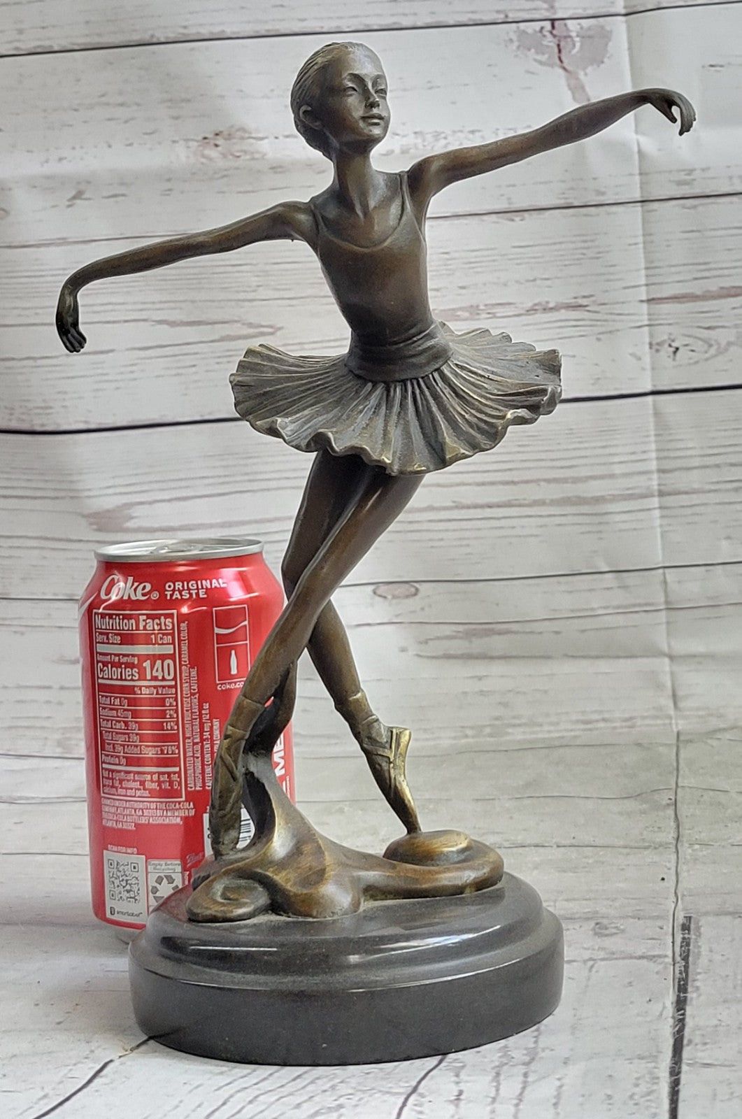 Handcrafted bronze sculpture SALE Marble Deco Nouveau Art Ballerina Prima