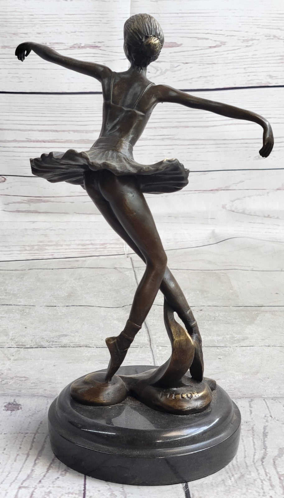 Handcrafted bronze sculpture SALE Marble Deco Nouveau Art Ballerina Prima