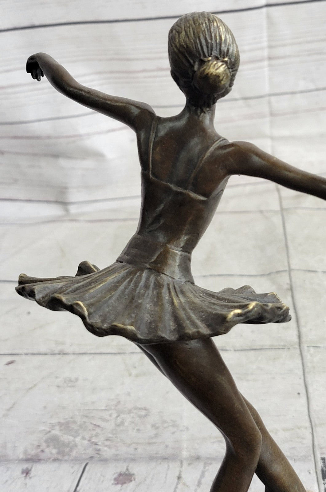 Handcrafted bronze sculpture SALE Marble Deco Nouveau Art Ballerina Prima