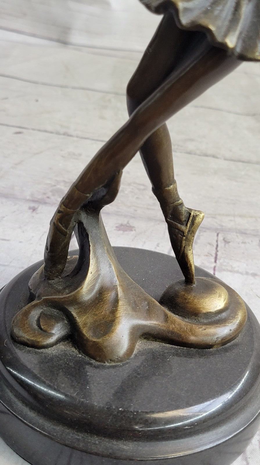 Handcrafted bronze sculpture SALE Marble Deco Nouveau Art Ballerina Prima