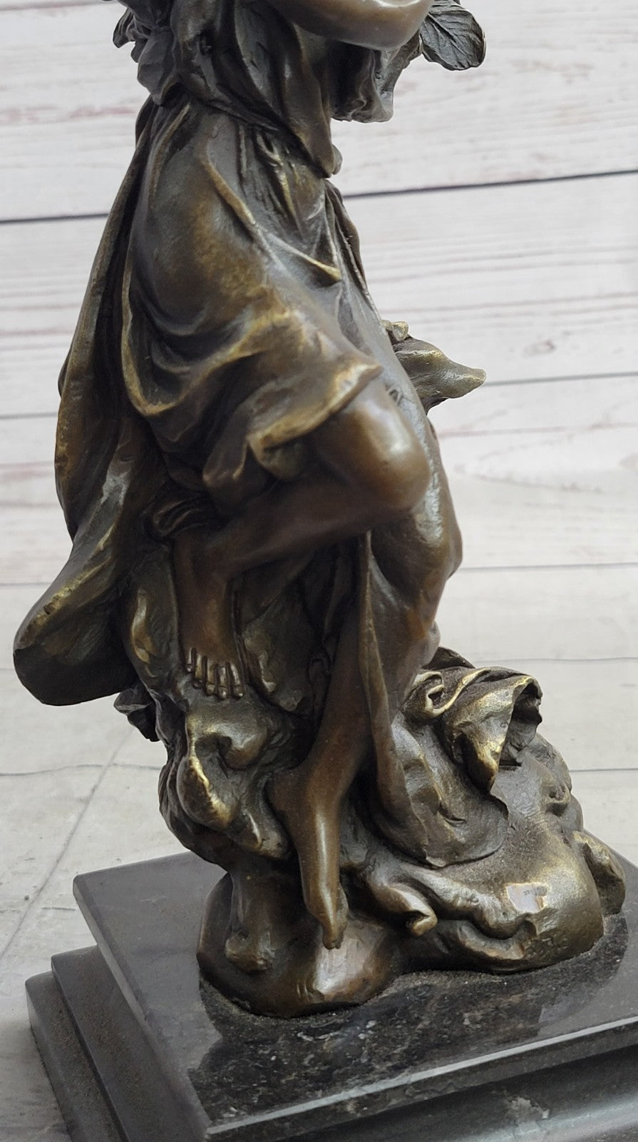 Mythical Greek Goddess of Harvest Bronze Statue, Handmade Sculpture Figurine, Vintage Decor