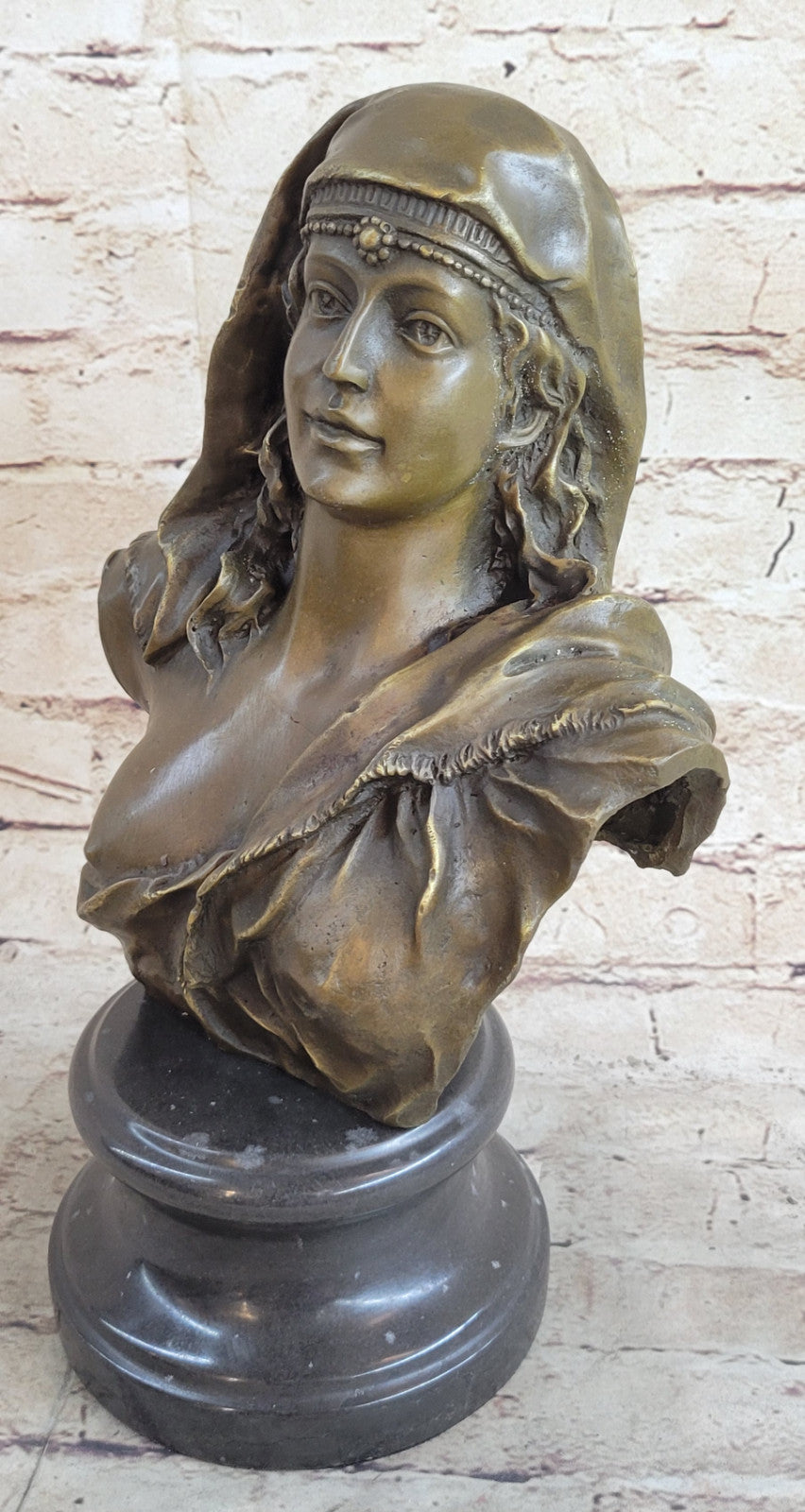 Handcrafted bronze sculpture SALE Bu Nude Semi Maiden Beautiful Original Signed