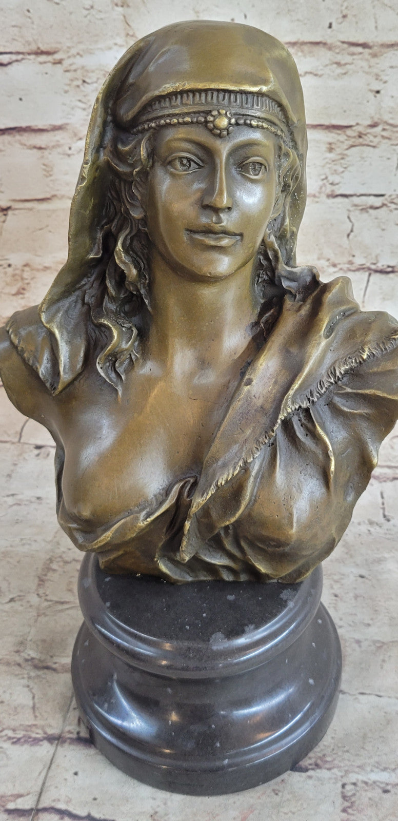 Handcrafted bronze sculpture SALE Bu Nude Semi Maiden Beautiful Original Signed