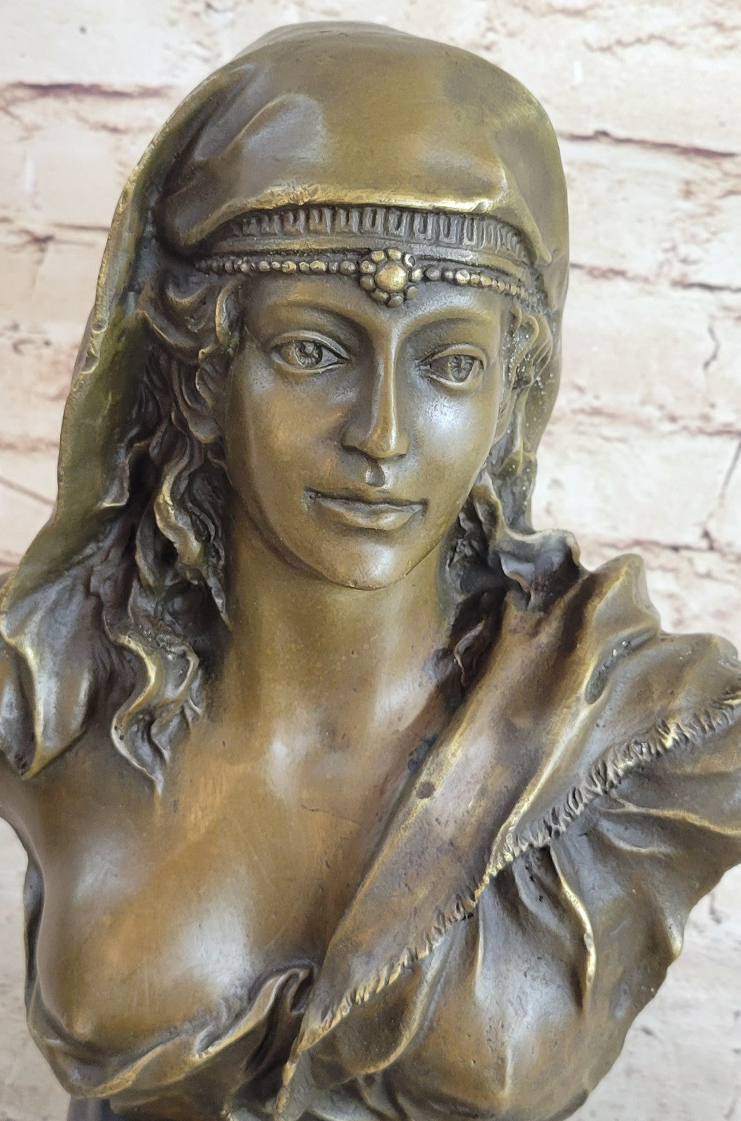 Handcrafted bronze sculpture SALE Bu Nude Semi Maiden Beautiful Original Signed