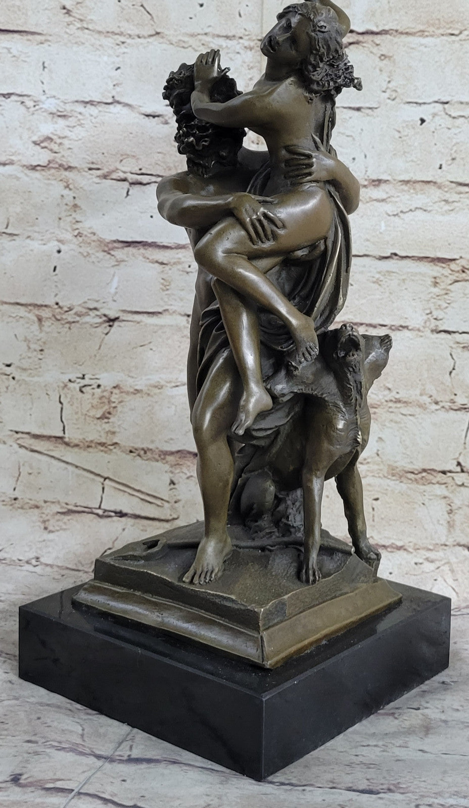 Handcrafted bronze sculpture SALE C & Persephone Hades, Of Classical