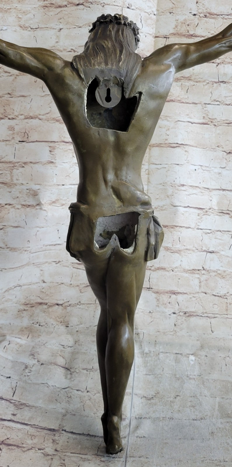Jesus Christ Crucified  Heavenly 100% Bronze Statue Sculpture Figurine Lost Wax