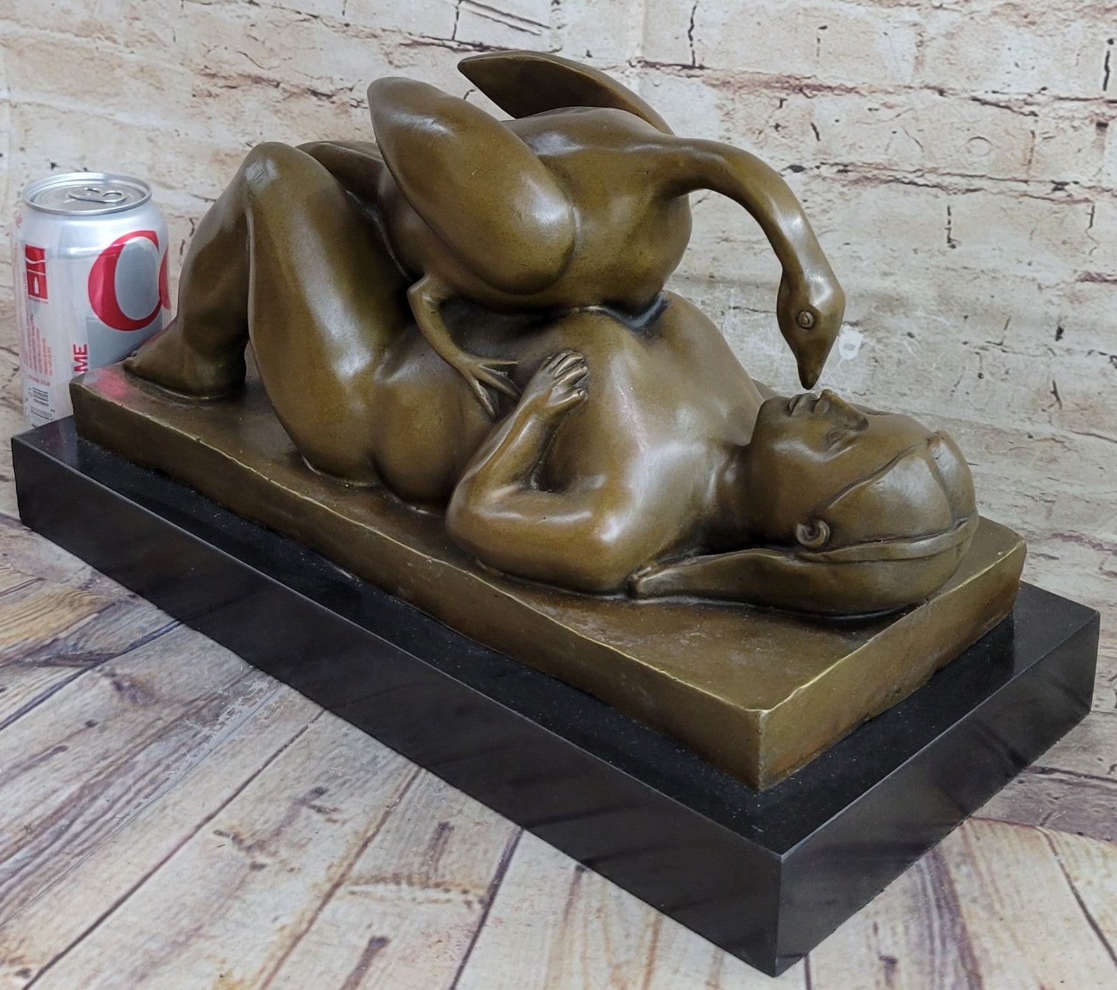 Abstract Bird Girl Donna Fernando Botero Bronze Sculpture Statue Figurine Artwork