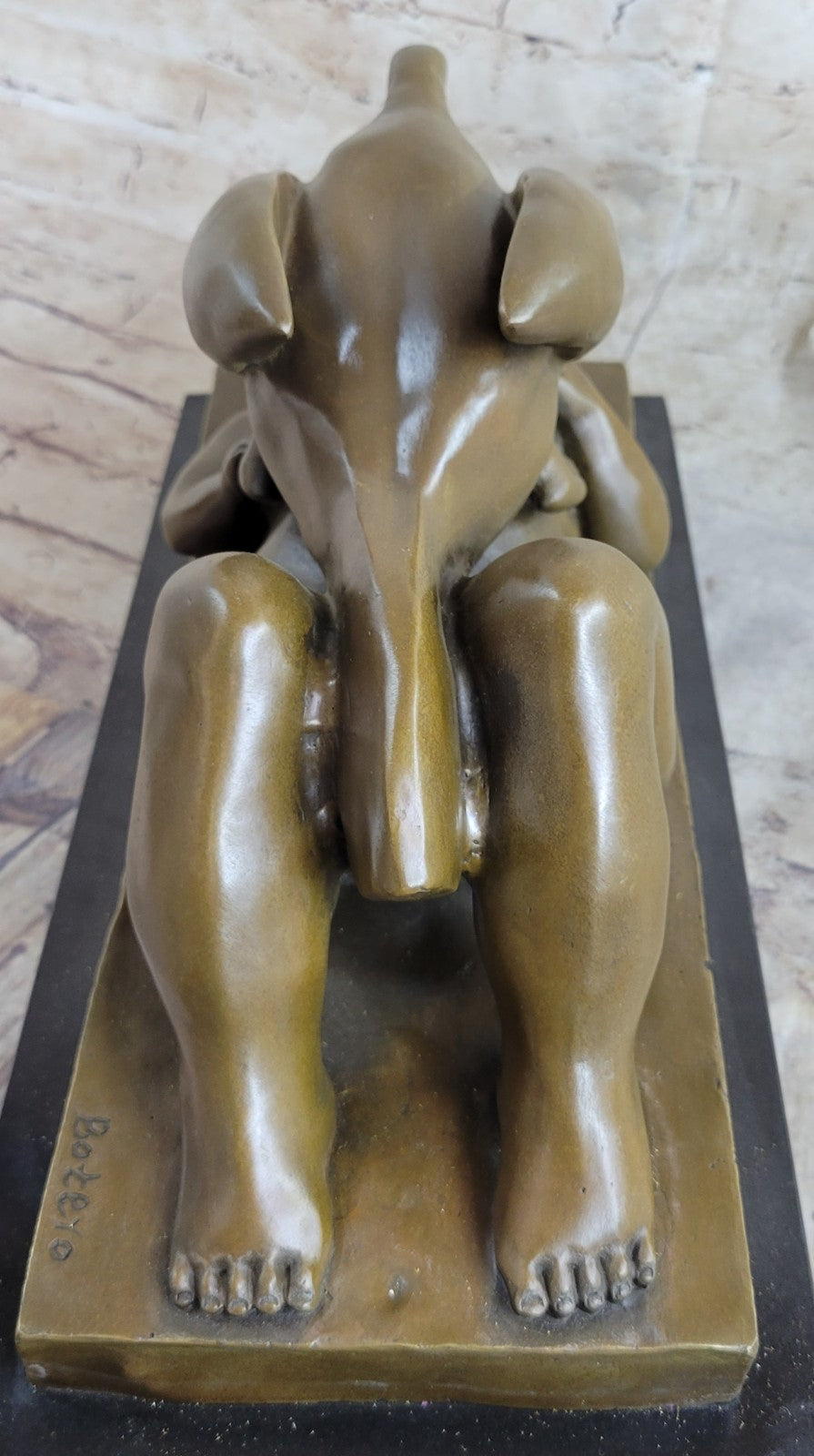 Abstract Bird Girl Donna Fernando Botero Bronze Sculpture Statue Figurine Artwork