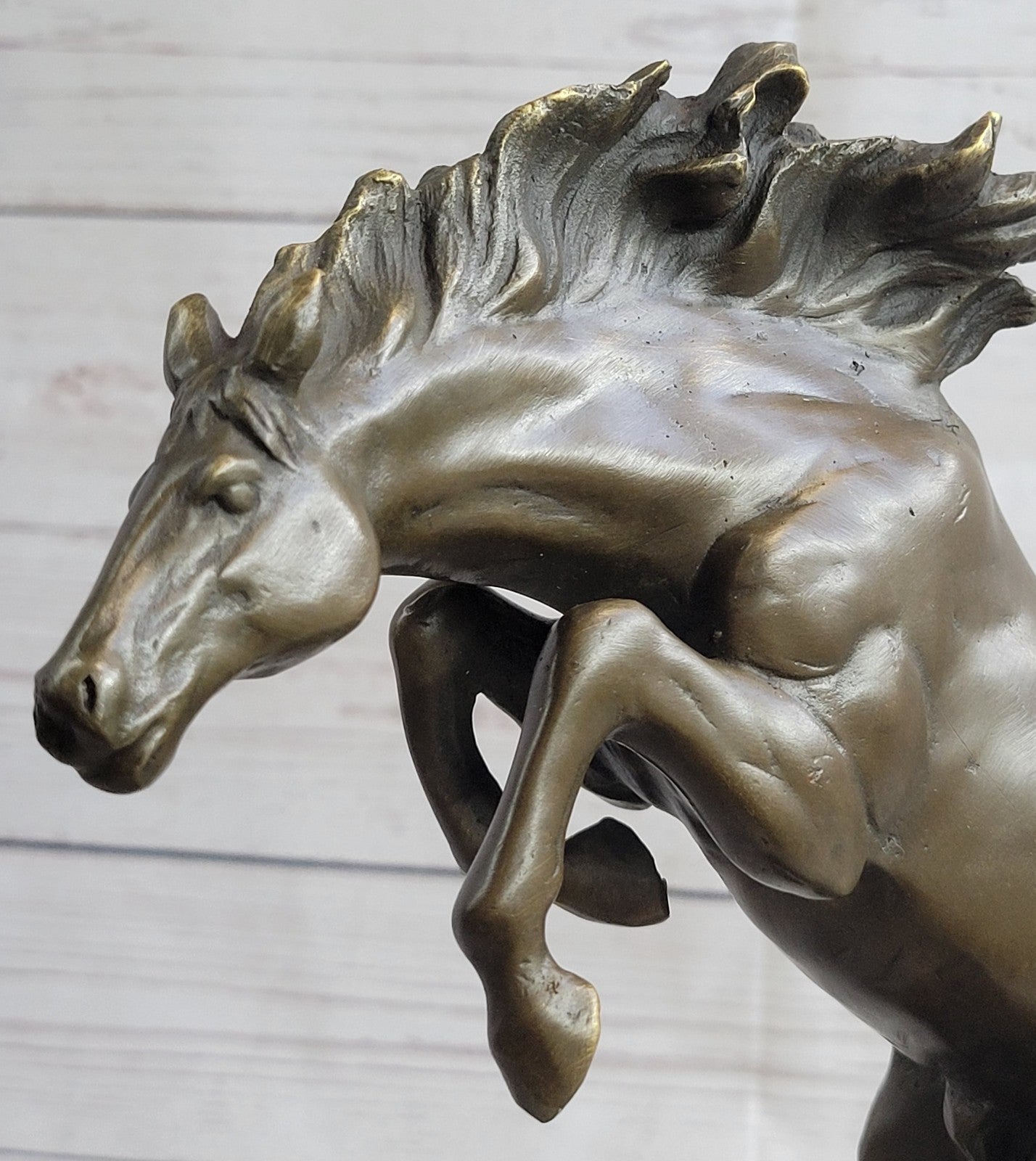 Father`s Dad Special Gift Horse Bronze Sculpture Made by Lost Wax Method Figure