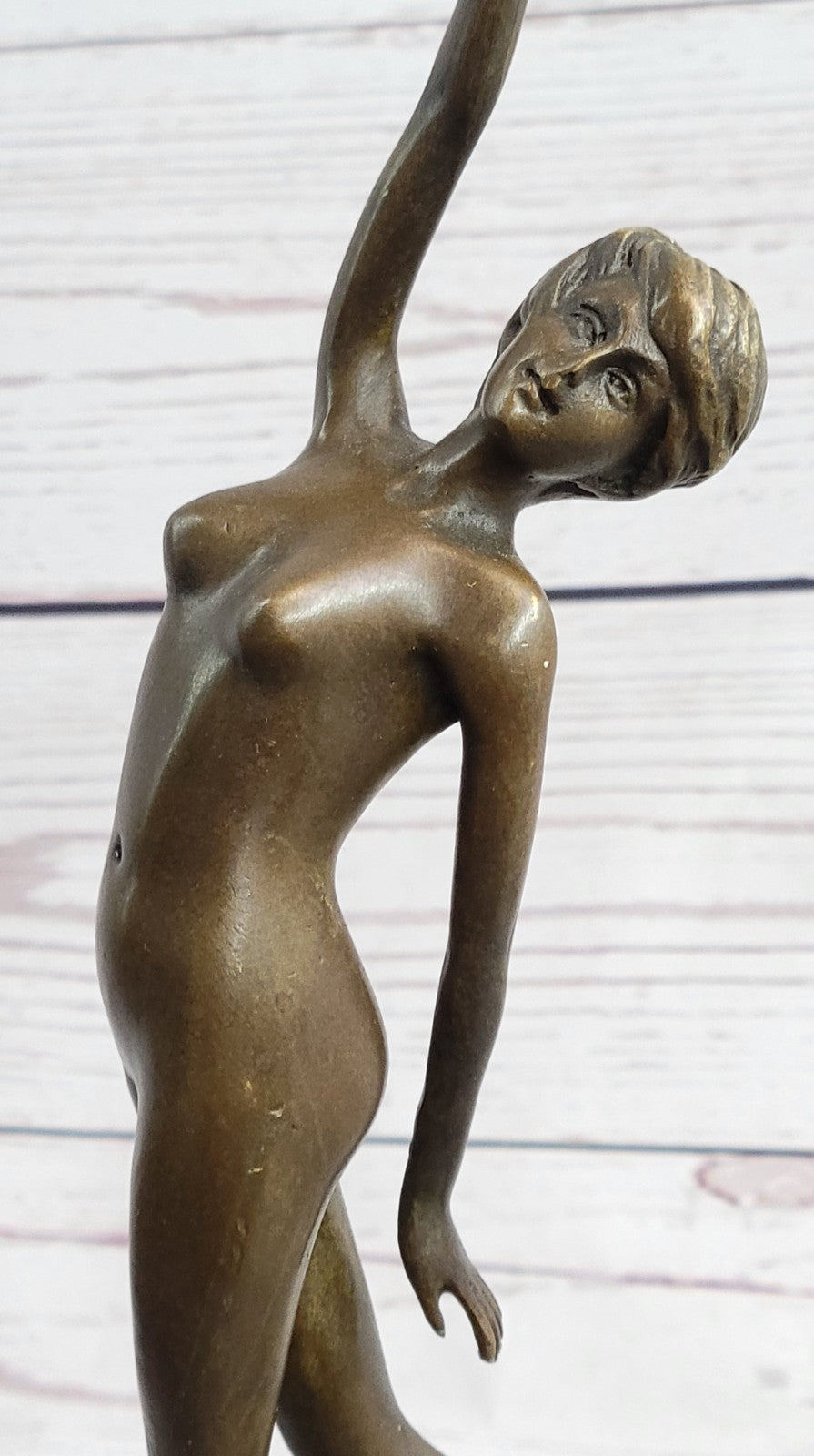 Handcrafted bronze sculpture SALE Marble Marble Posing Dancer Fall Free Nude Art