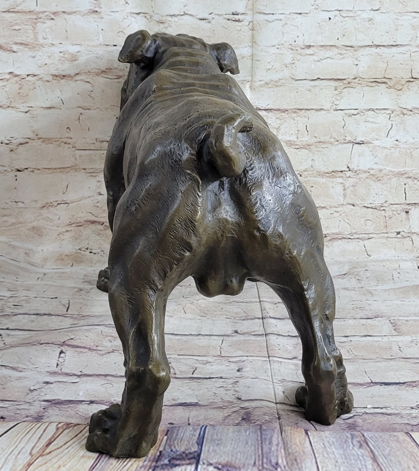 Handcrafted bronze sculpture SALE Bulldog English Large Extra Original Signed