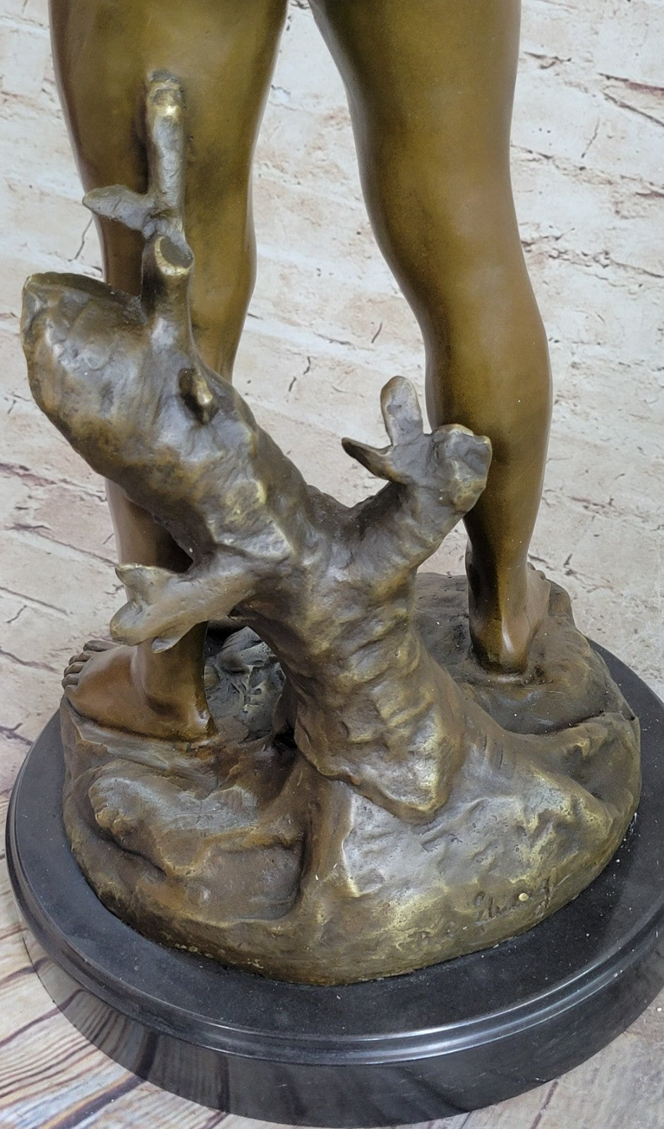 Hand Made Genuine Heavy Solid Bronze Boy playing Flute Bronze Sculpture Sale
