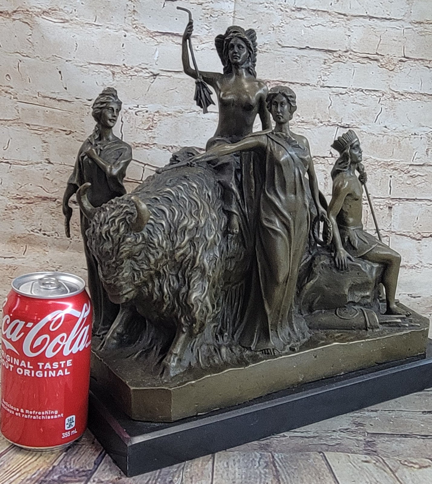 Handcrafted bronze sculpture SALE Surro Woman Nude Four Vitaleh Signed Original