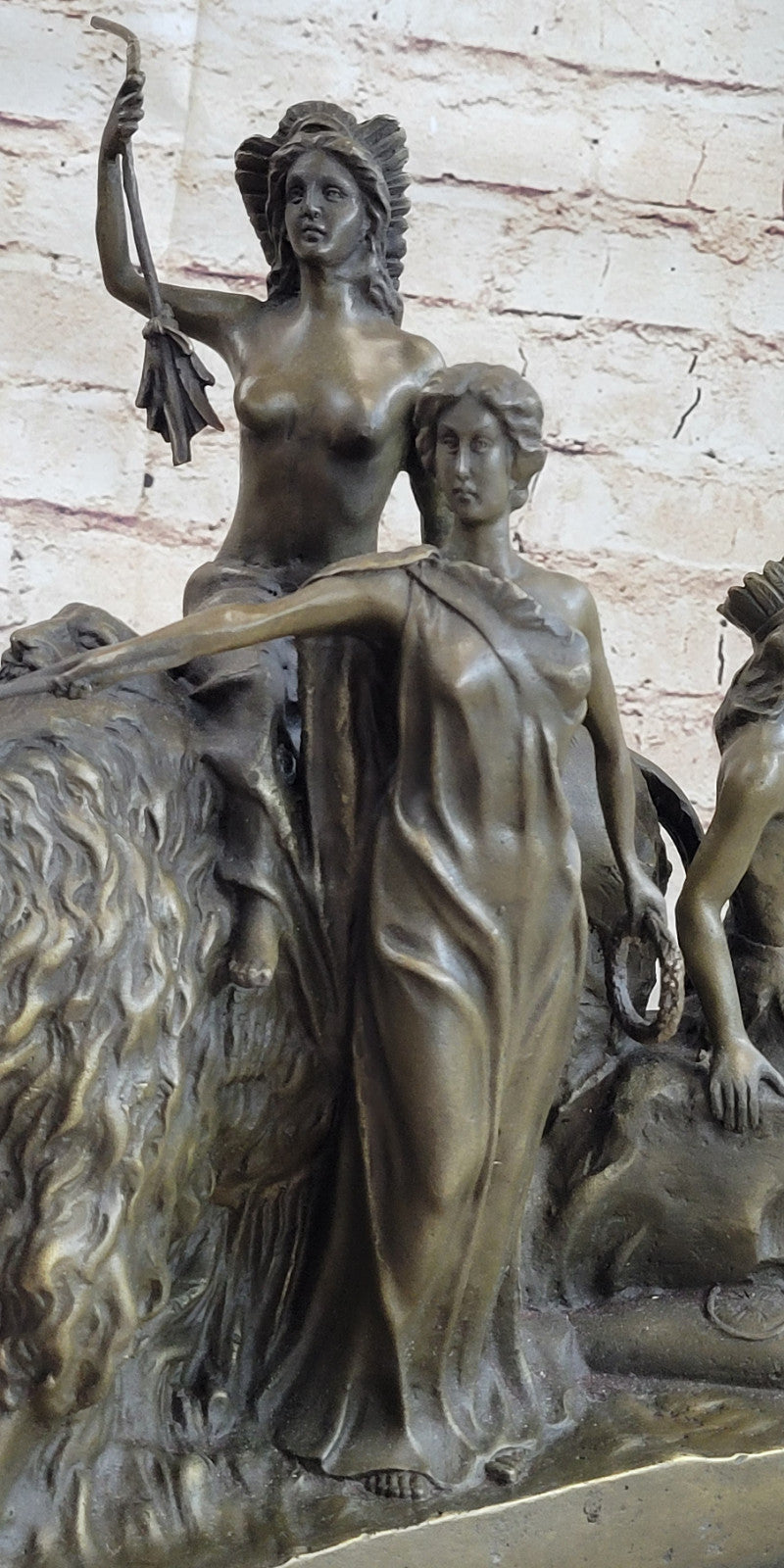 Handcrafted bronze sculpture SALE Surro Woman Nude Four Vitaleh Signed Original