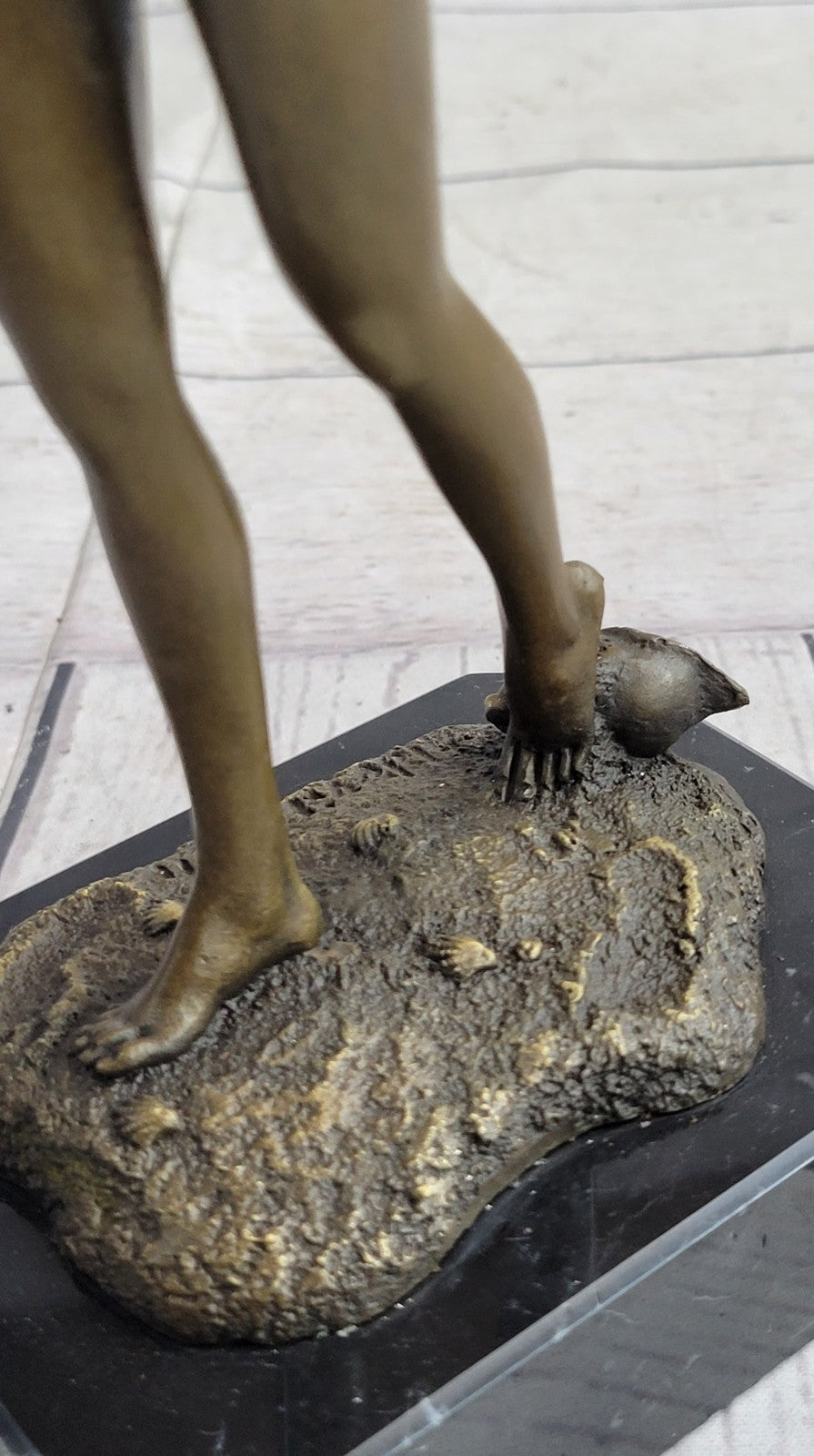 POPULAR BRONZE SCULPTURE NUDE GIRL FRENCH STATUE SIGNED FIGURINE FIGURE DECOR NR