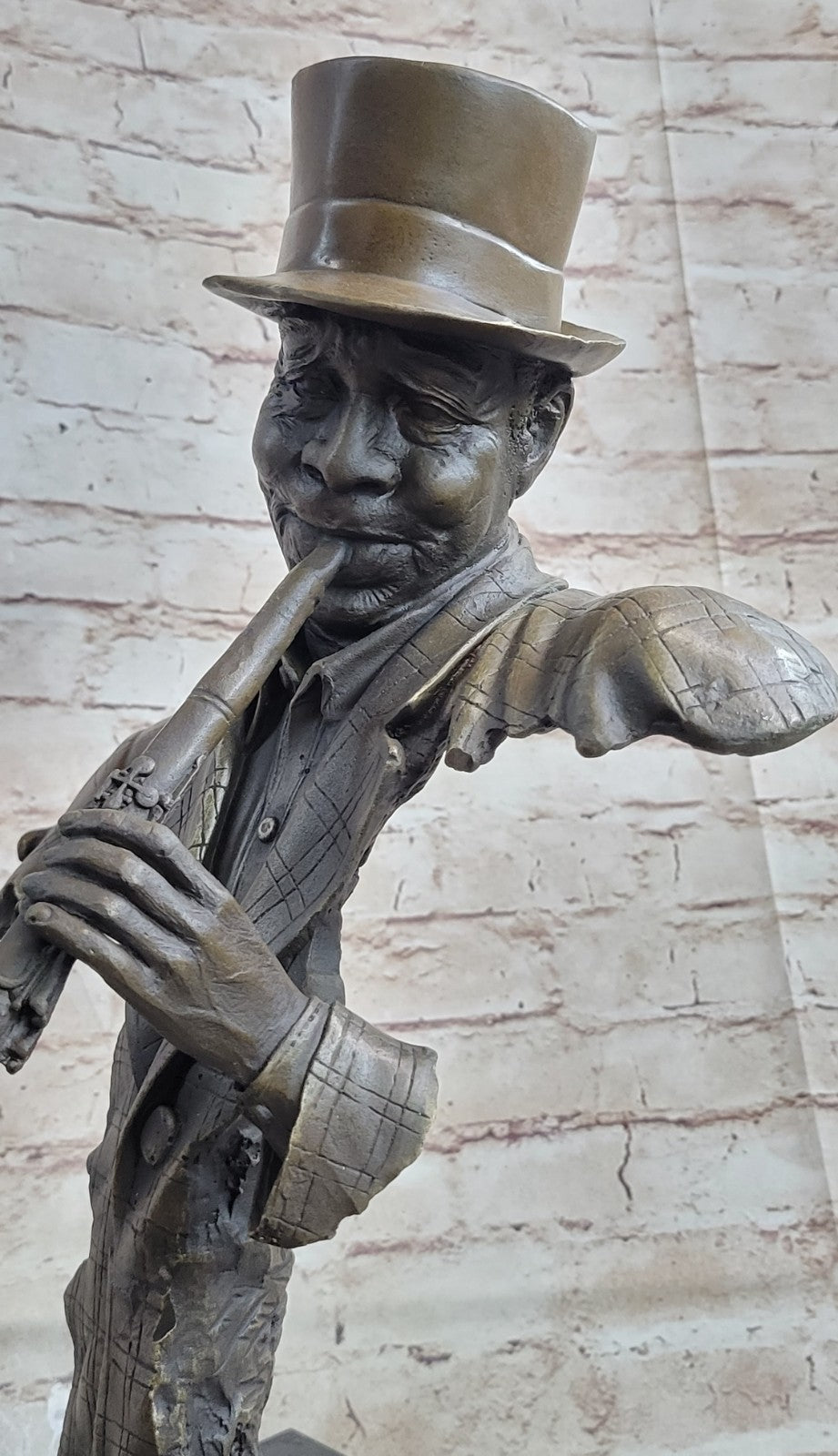 Bronze Sculpture Statue Clarinet Woodwind Player New Orleans Artist Street Music