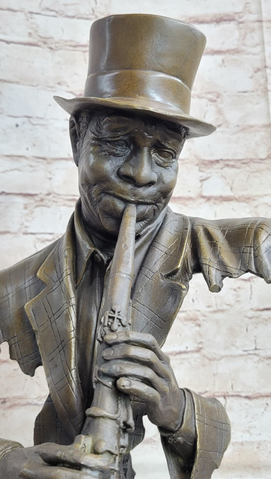 Bronze Sculpture Statue Clarinet Woodwind Player New Orleans Artist Street Music