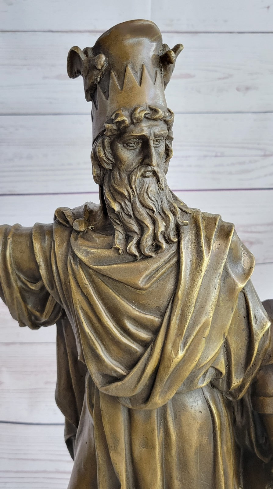 Handcrafted bronze sculpture SALE Warrior" Persia Of King Stunning 21" Tall Decor