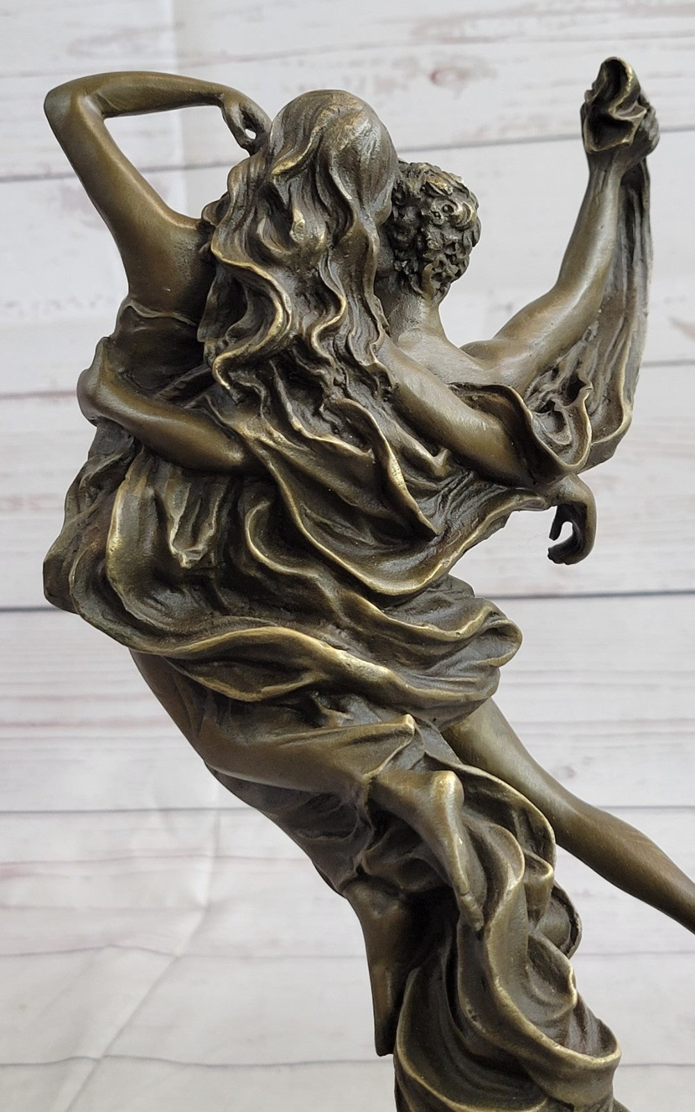 Handmade Art Lovers Cupid Psyche Eros Aphrodite Venus Bronze Marble Statue