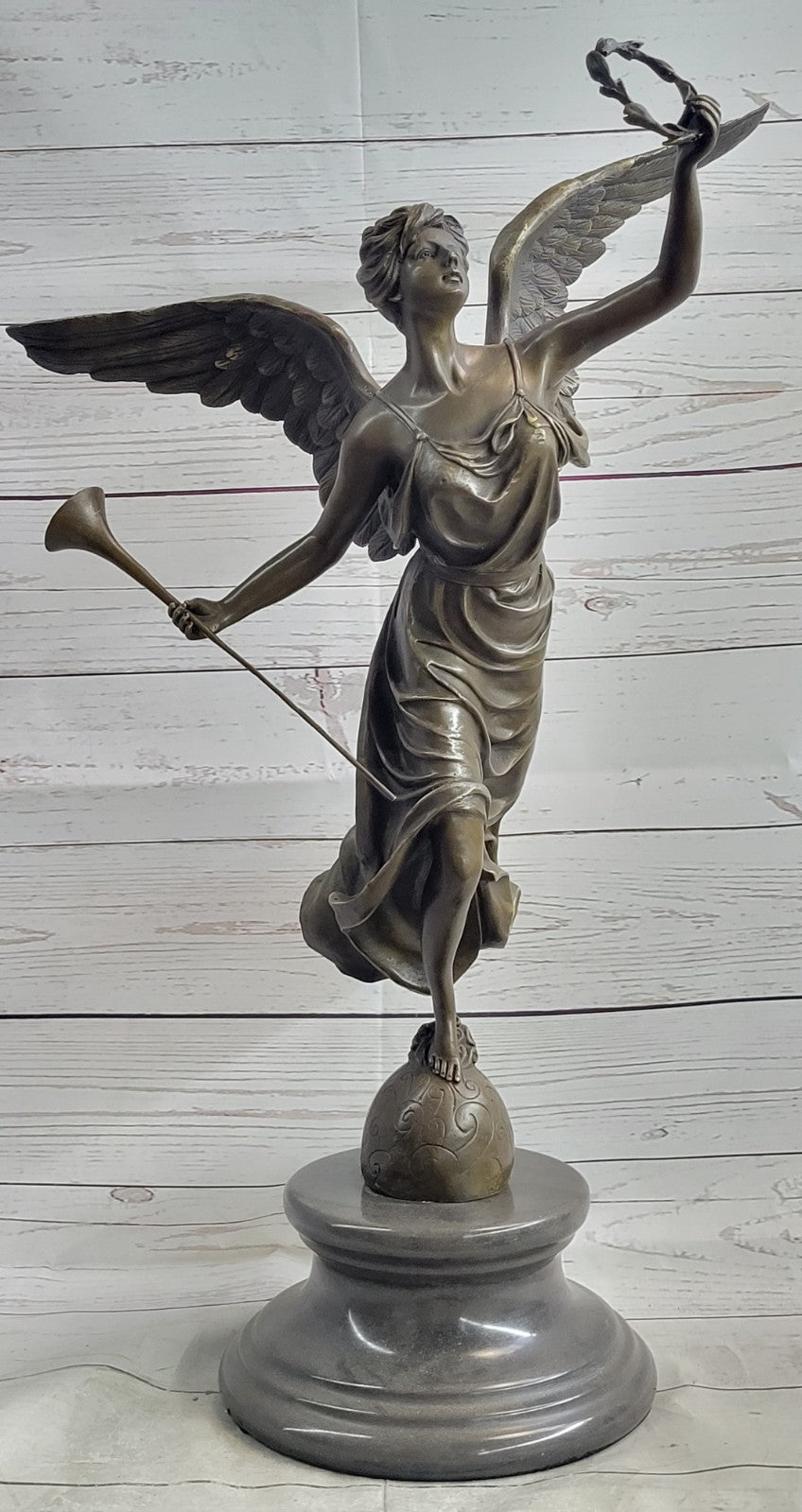 Marble Victory Winged Nike Samothrace *DEAL* Bronze Sculpture Statue Figurine