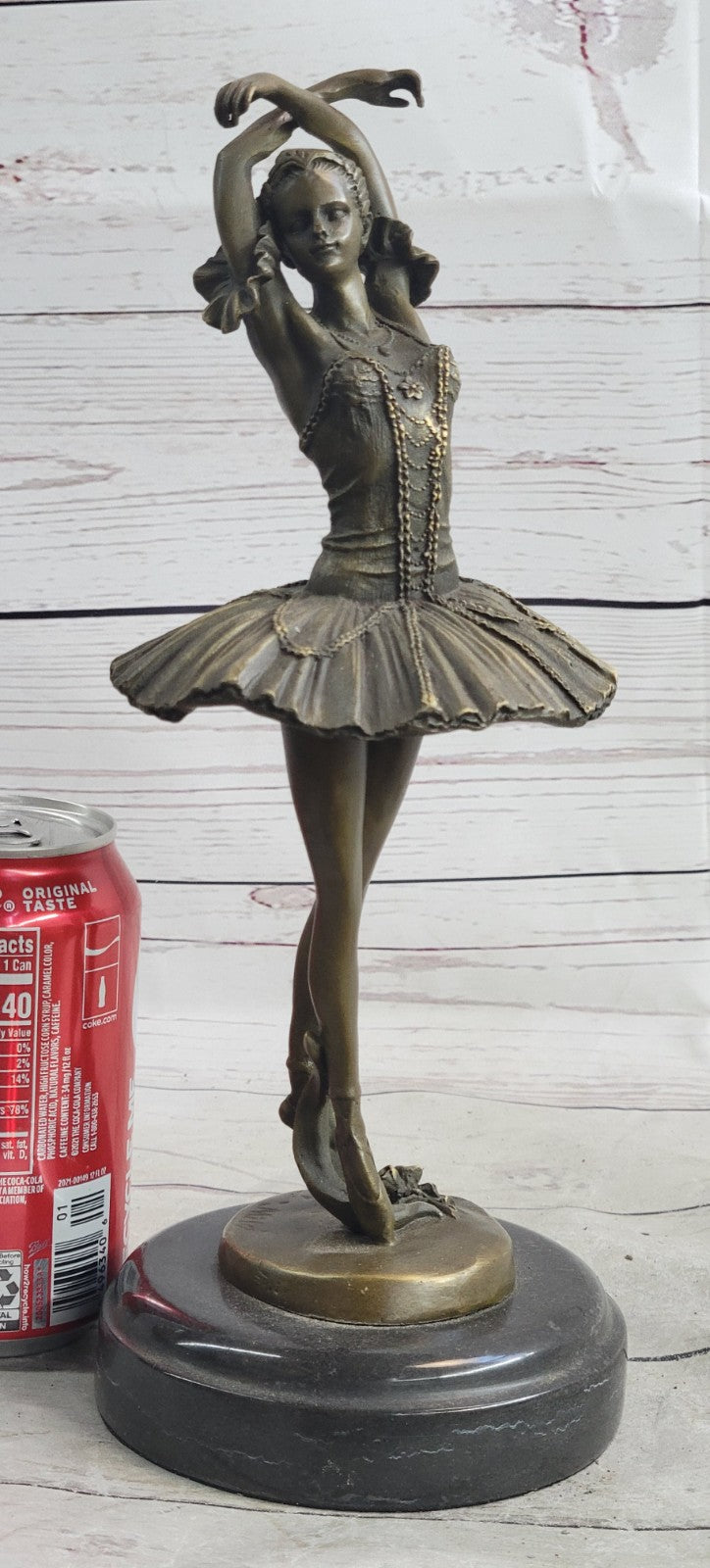 Bronze Handcrafted Art  Sculpture Prima Ballerina Dancer Ballet Statue Metal
