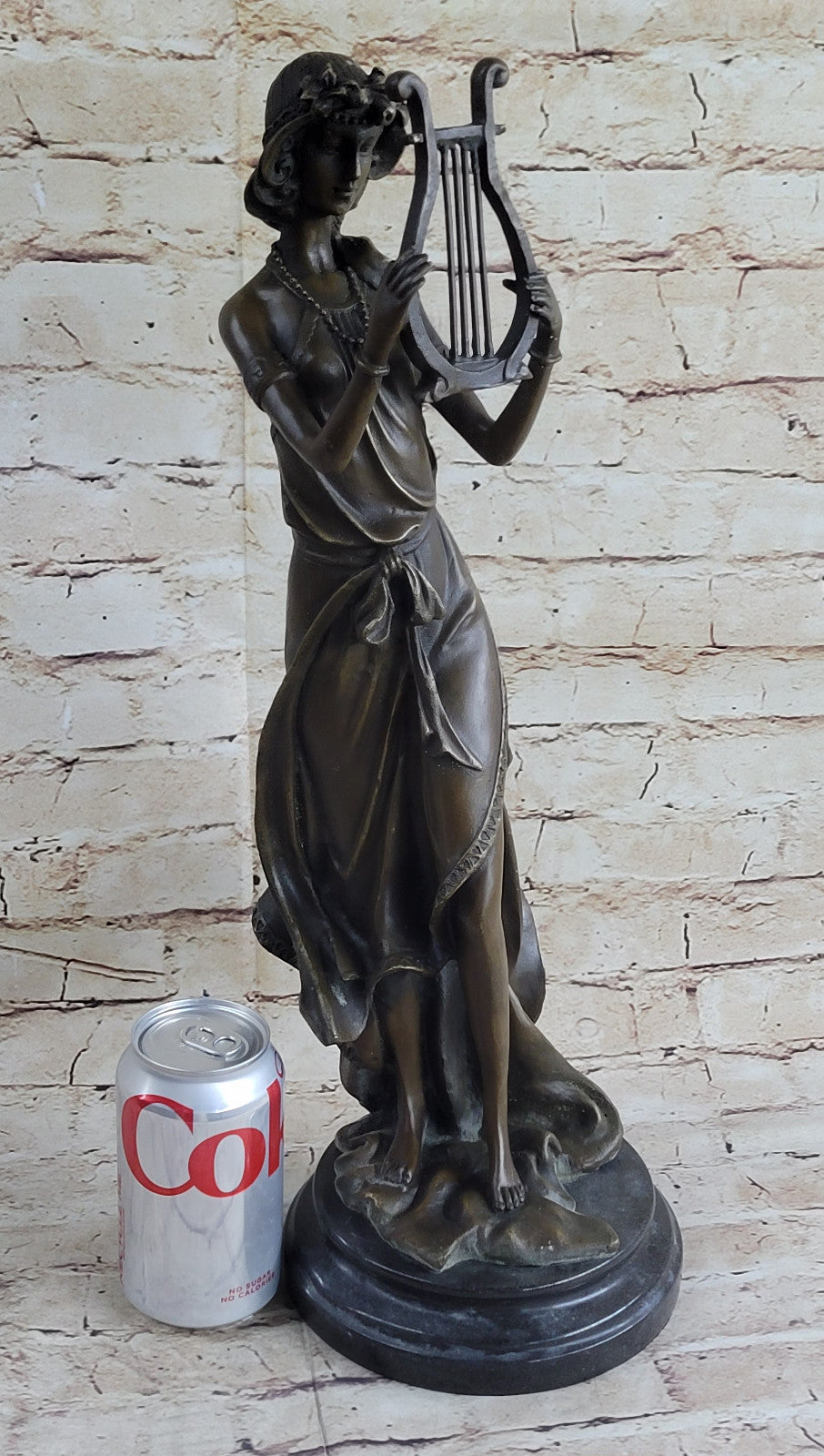 Signed Original Artwork by French Artist Jean Patoue 100% Solid Bronze Statue