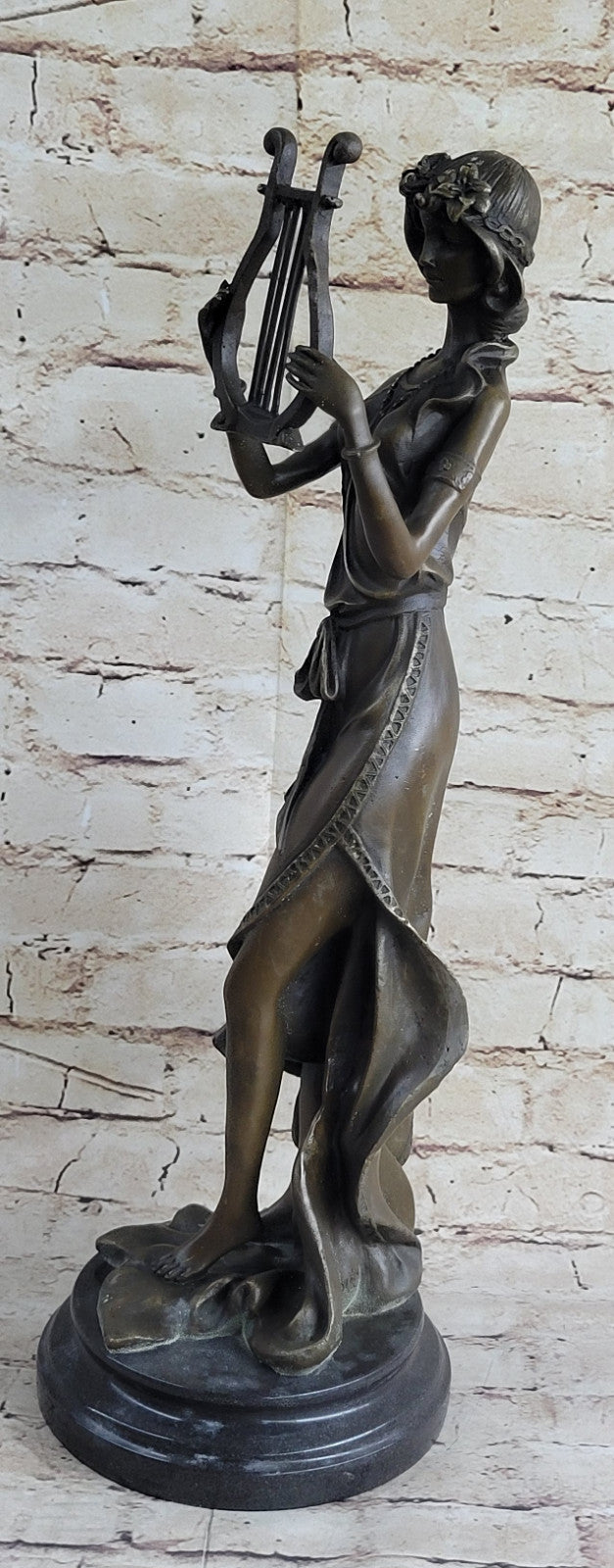 Signed Original Artwork by French Artist Jean Patoue 100% Solid Bronze Statue