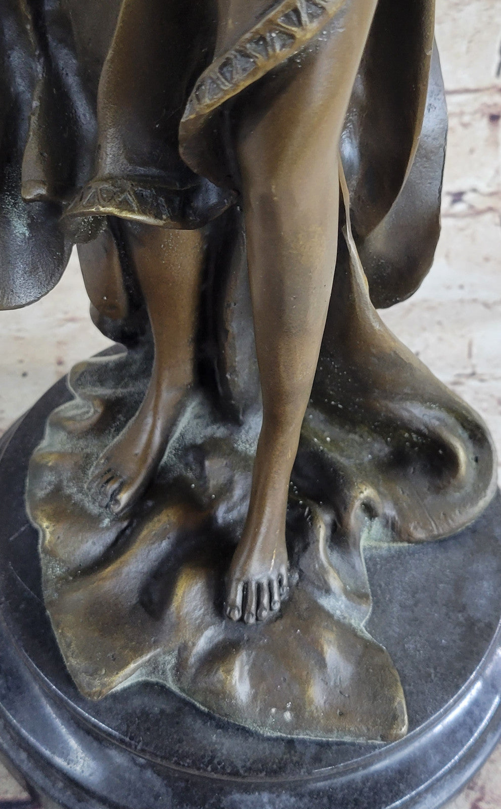 Signed Original Artwork by French Artist Jean Patoue 100% Solid Bronze Statue