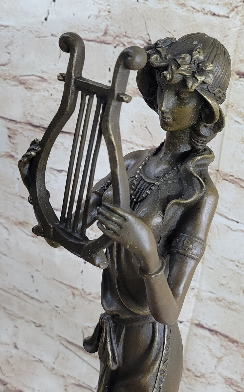 Signed Original Artwork by French Artist Jean Patoue 100% Solid Bronze Statue