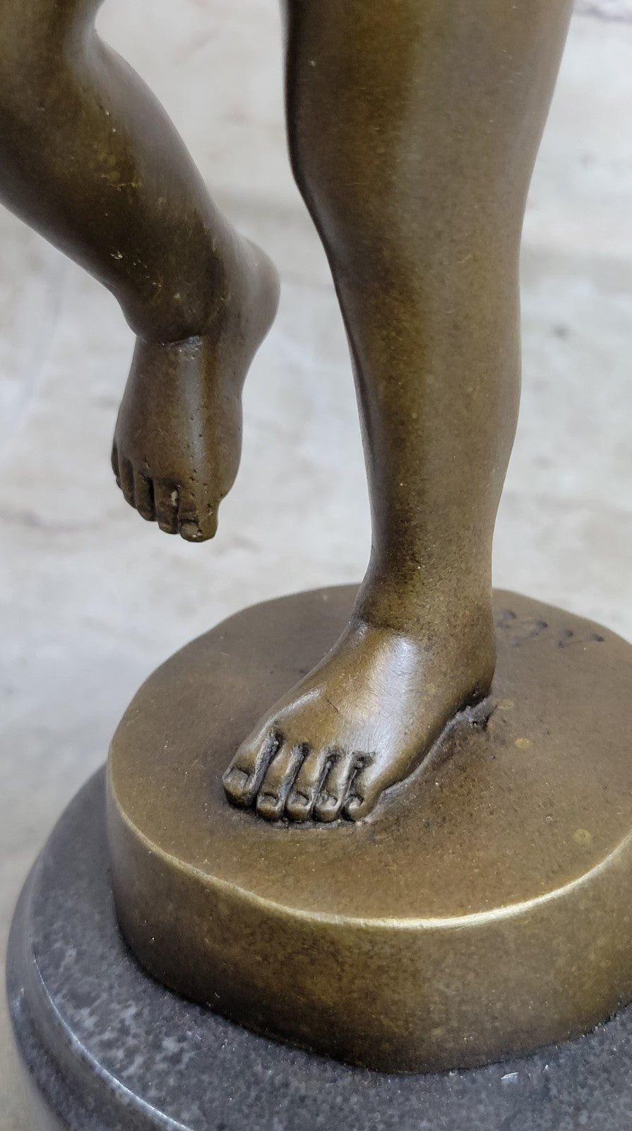 Art Deco Hand Made Baby crying Bronze sculpture by Lost wax Method Statue DEAL
