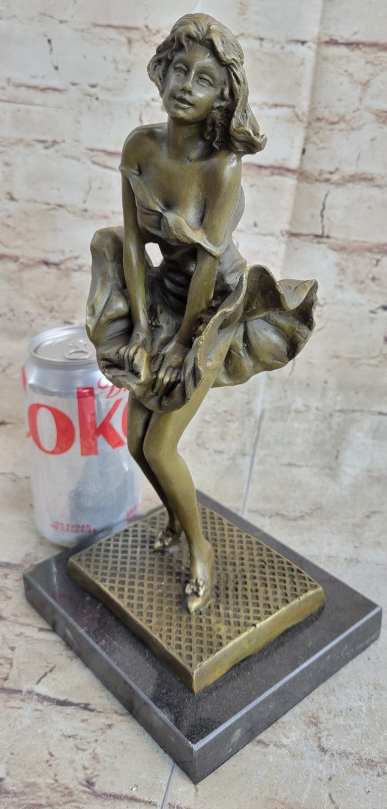 Collector Edition Famous Marylin Monroe Handcrafted by Lost Wax Method Bronze