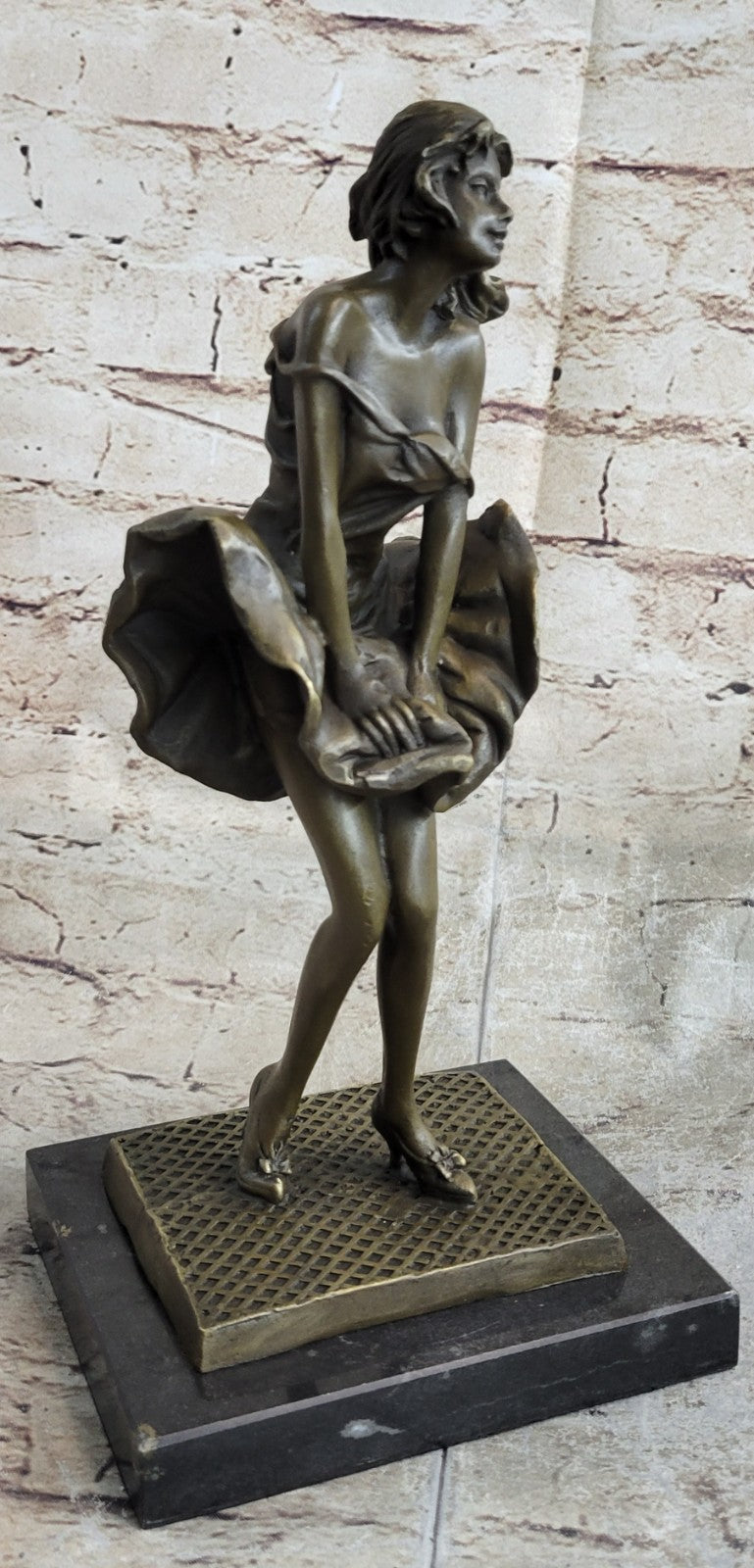 Collector Edition Famous Marylin Monroe Handcrafted by Lost Wax Method Bronze
