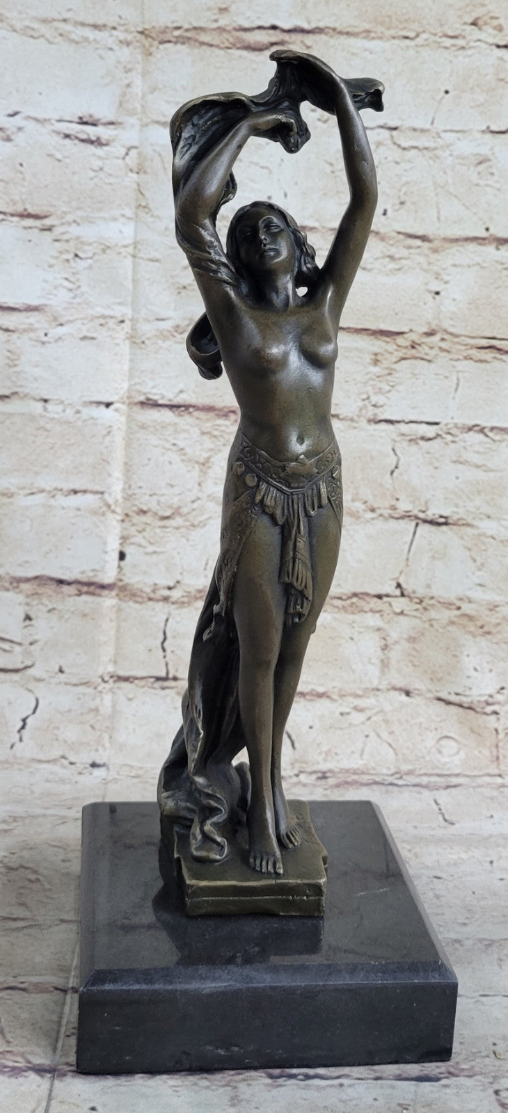 DANCER GYMNAST PURE BRONZE FIGURE STATUE DECORATIVE HOT CAST FIGURINE HOME DEAL