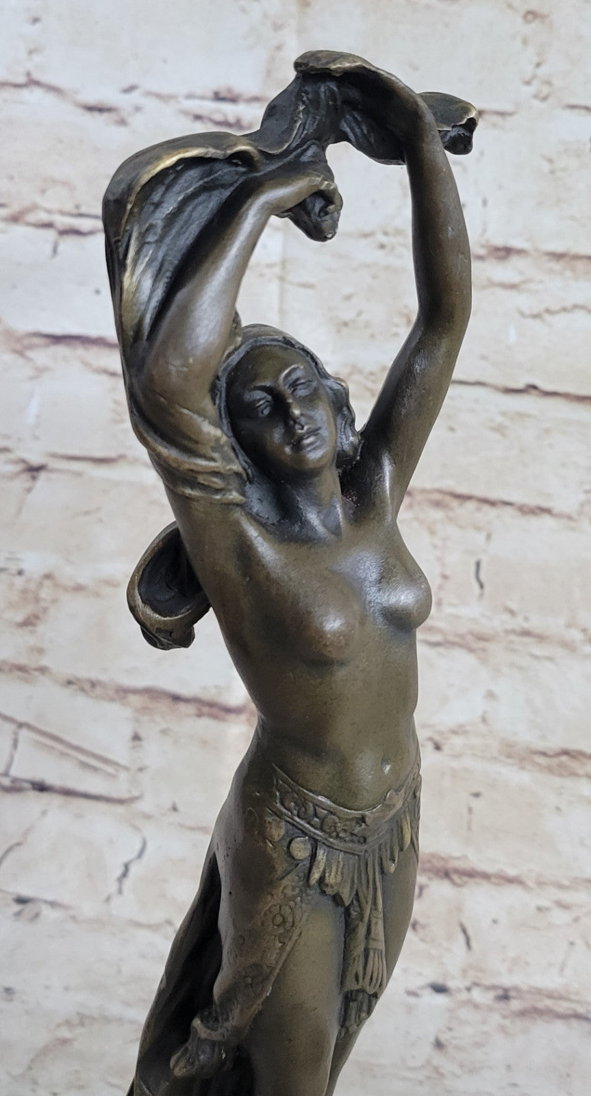 DANCER GYMNAST PURE BRONZE FIGURE STATUE DECORATIVE HOT CAST FIGURINE HOME DEAL