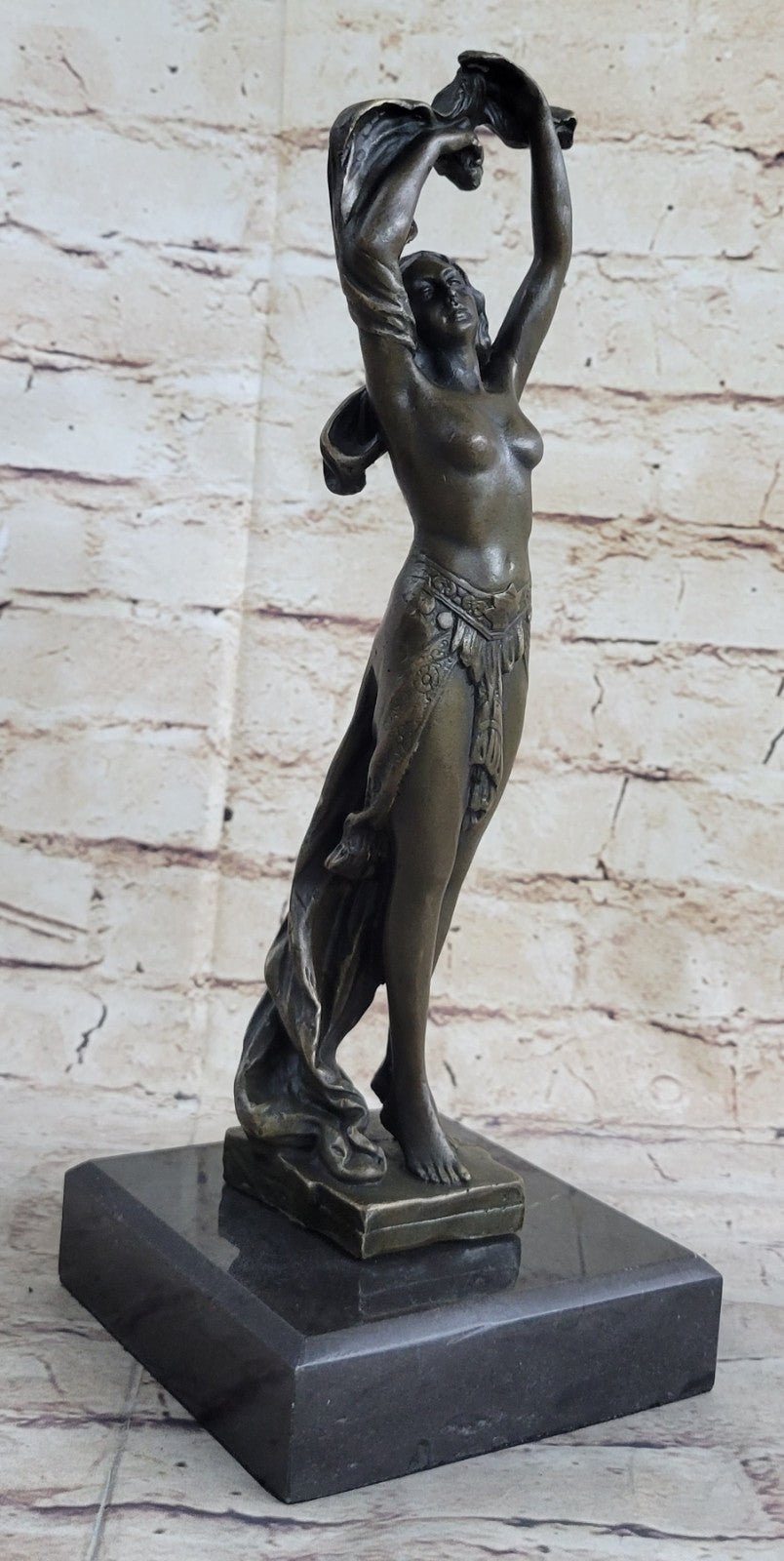 DANCER GYMNAST PURE BRONZE FIGURE STATUE DECORATIVE HOT CAST FIGURINE HOME DEAL