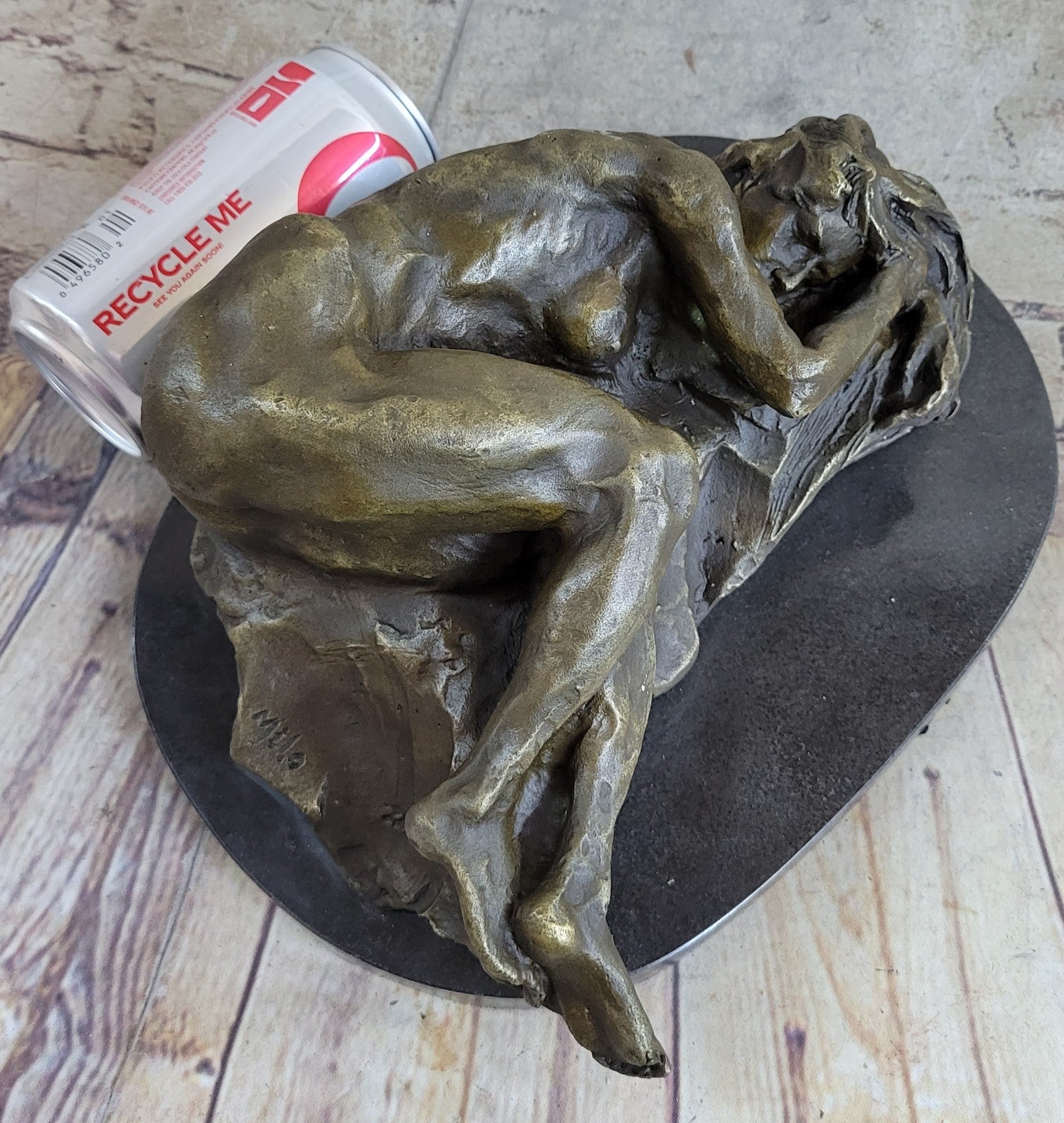BRONZE NUDE WOMAN Girl Model Erotic Risque sculpture statue Figure Figurine