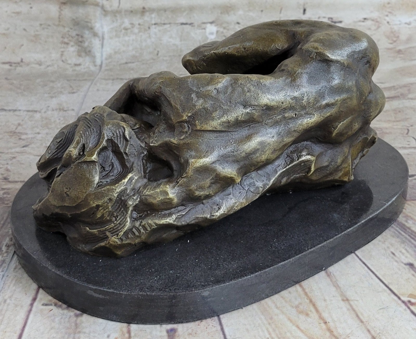 BRONZE NUDE WOMAN Girl Model Erotic Risque sculpture statue Figure Figurine