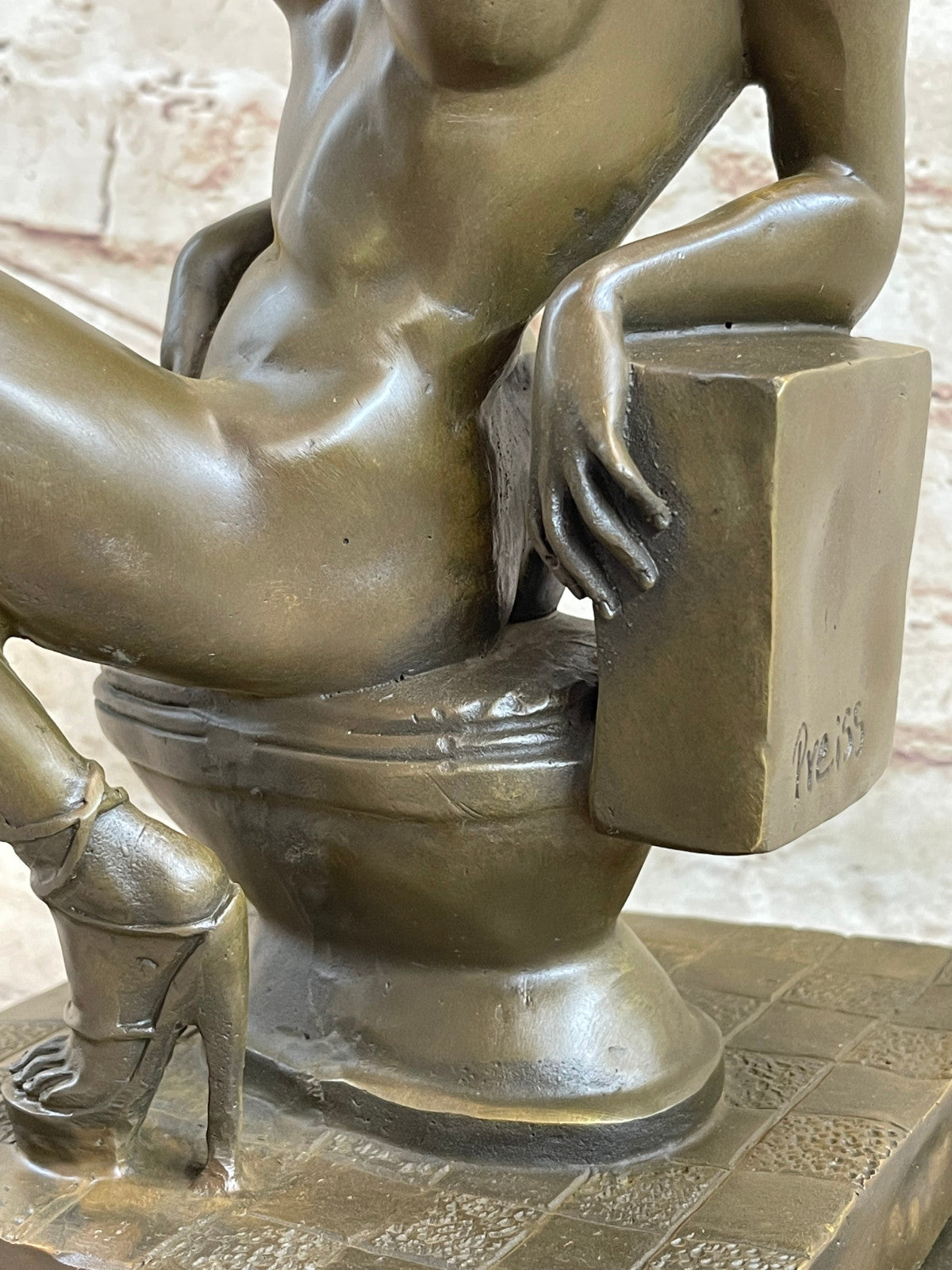 Highly Erotic Sexual Sex Bronze Sculpture Marble Base Figurine Statue Figurine