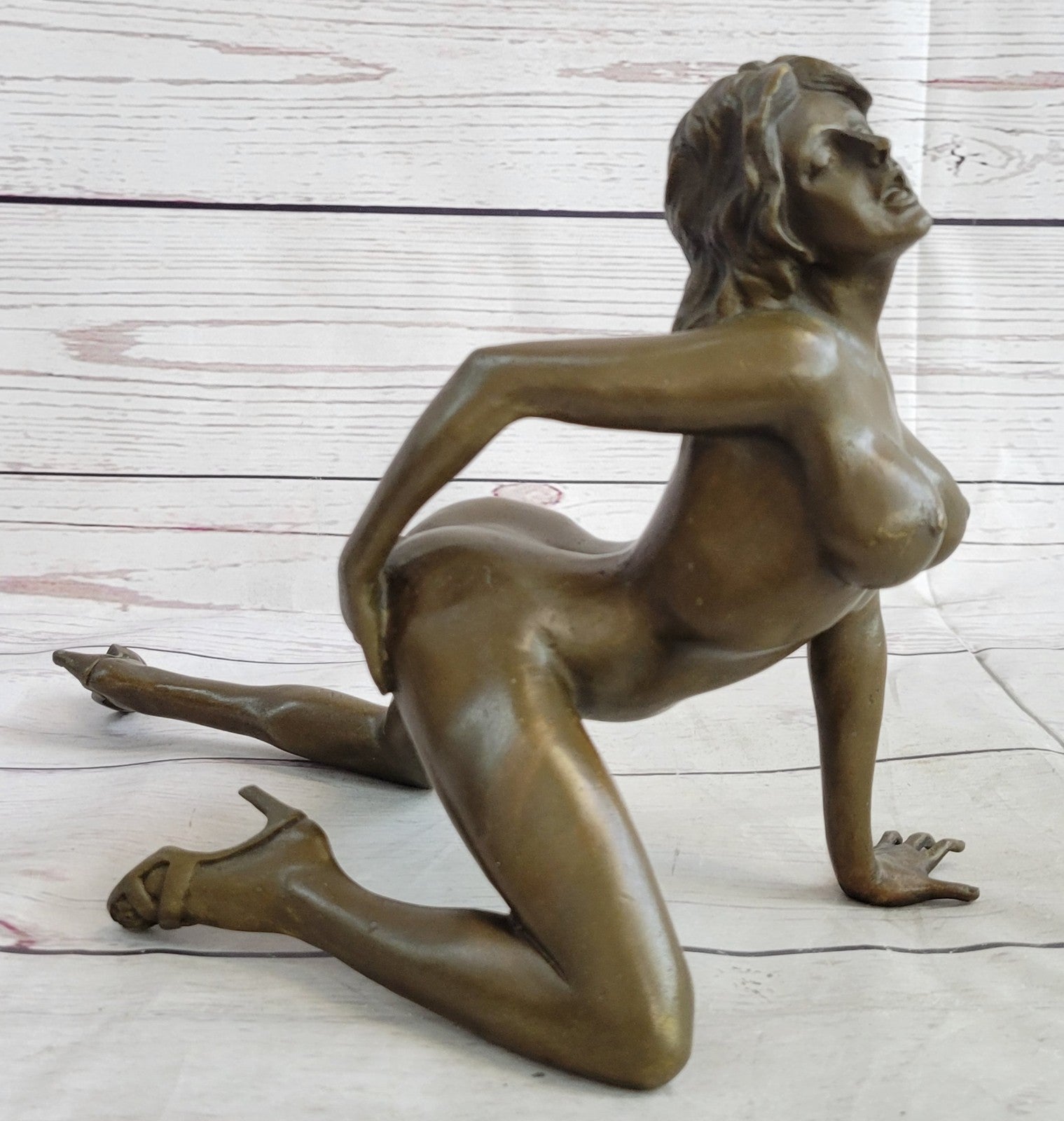 Hot Cast Sexual Sex Erotic Nude Love Bronze Sculpture Statue Signed Figure Sale