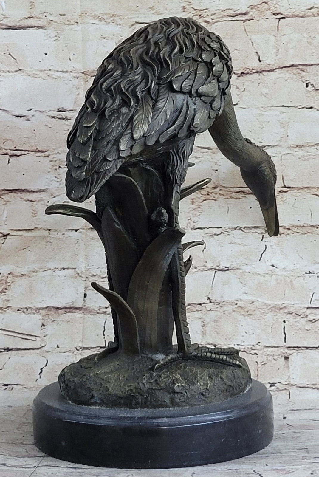 Handcrafted bronze sculpture SALE Mars Crane Backyard Indoor/Outdoor Large