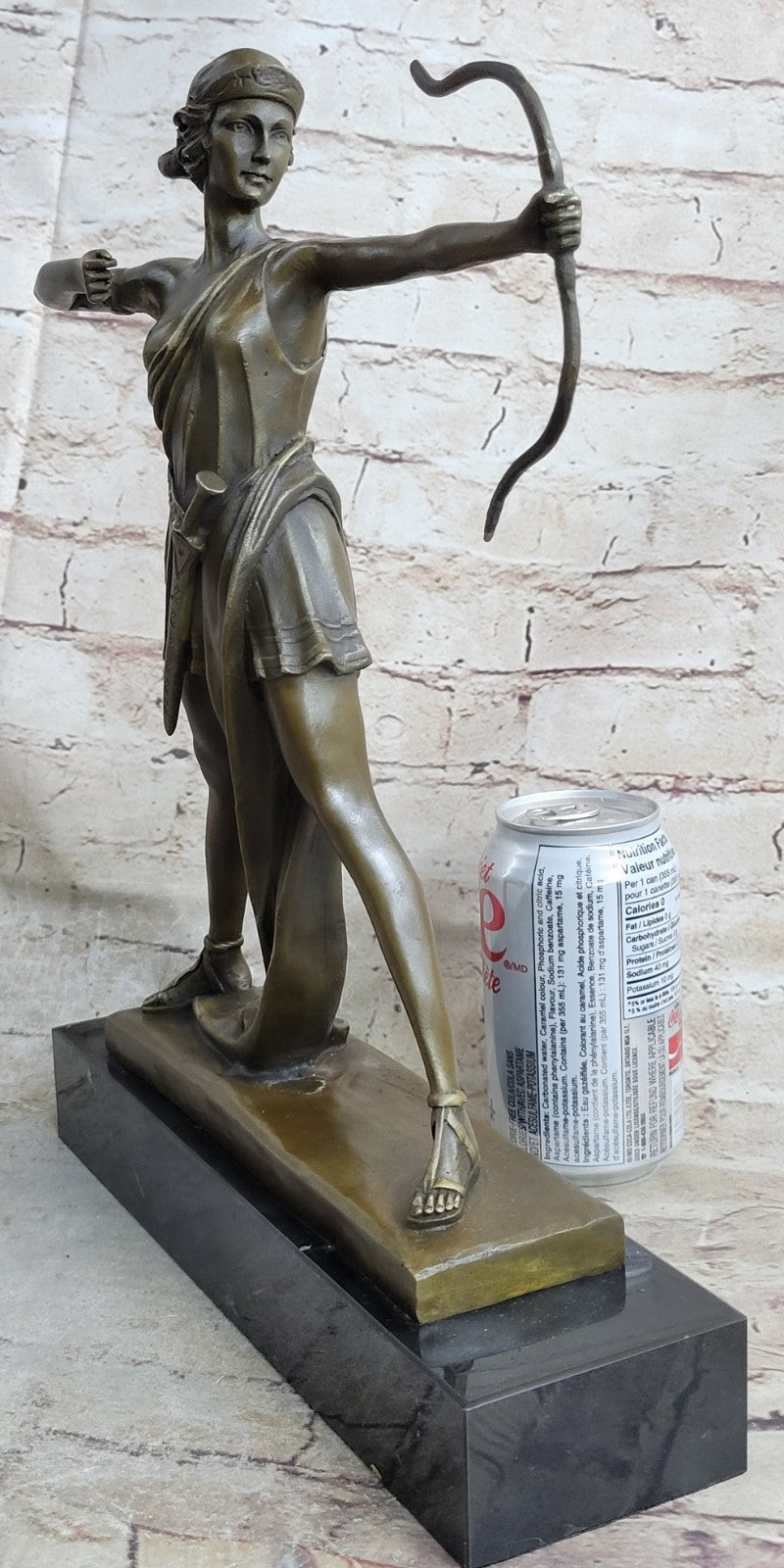Handcrafted bronze sculpture SALE Nemorensis Diana Faguays Le Signed Deco Figure