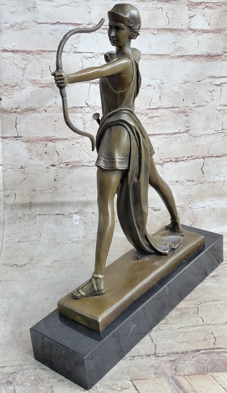 Handcrafted bronze sculpture SALE Nemorensis Diana Faguays Le Signed Deco Figure