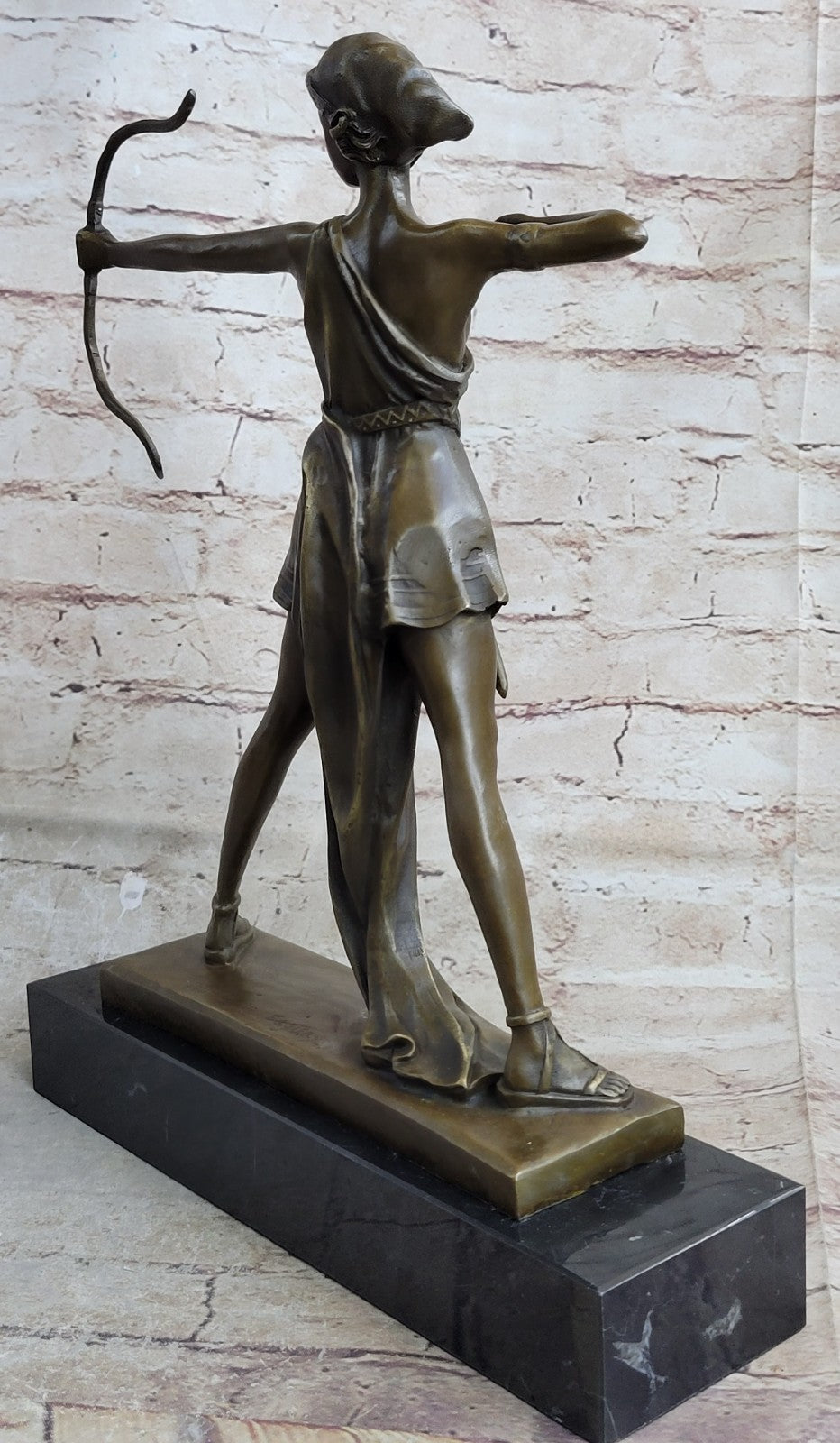 Handcrafted bronze sculpture SALE Nemorensis Diana Faguays Le Signed Deco Figure