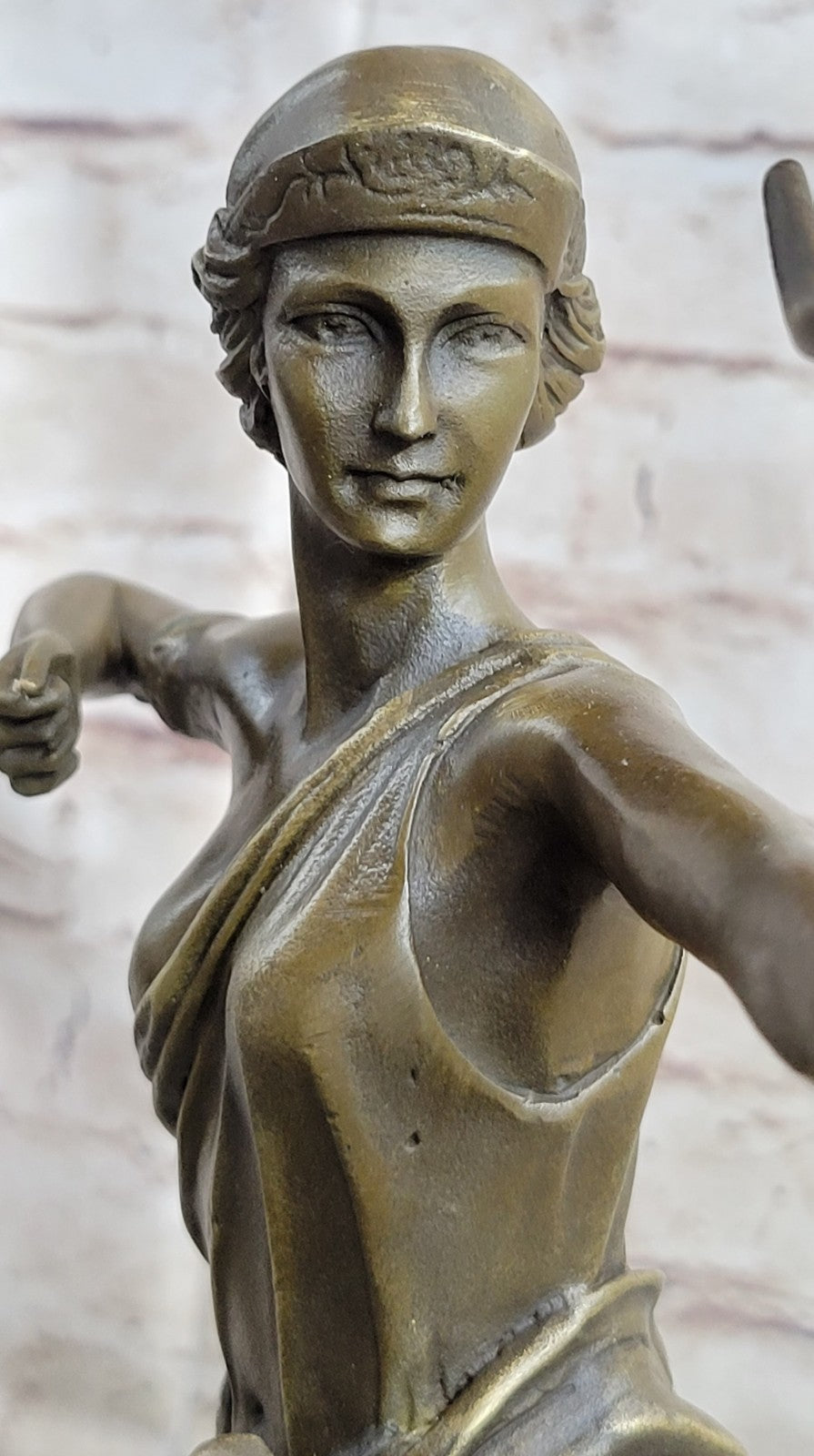 Handcrafted bronze sculpture SALE Nemorensis Diana Faguays Le Signed Deco Figure