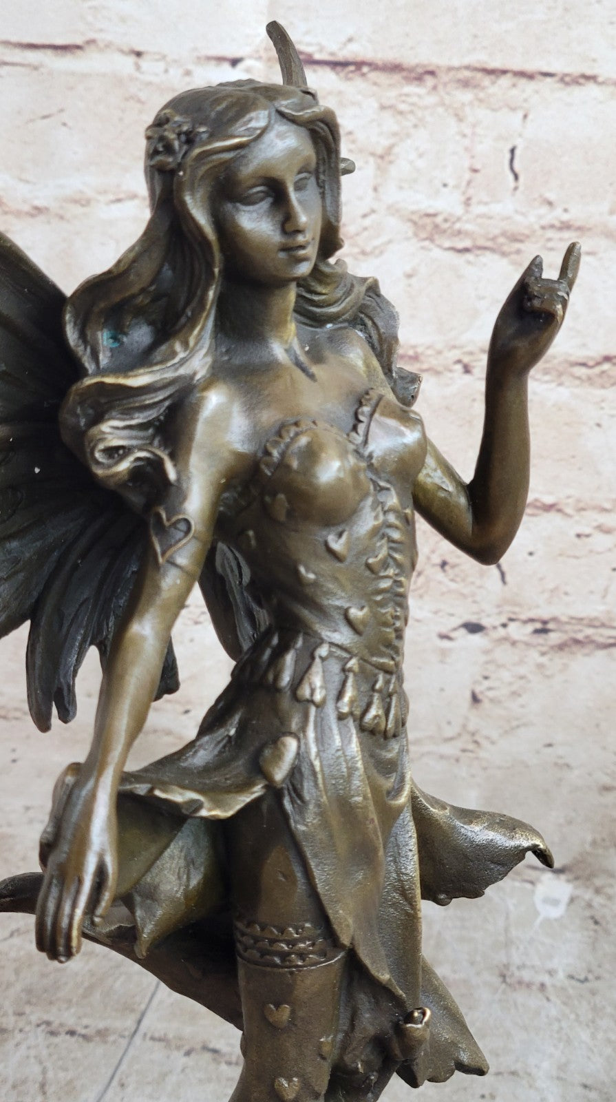 Handcrafted bronze sculpture SALE by VITALEH Italian Artist Angel Fairy Gift