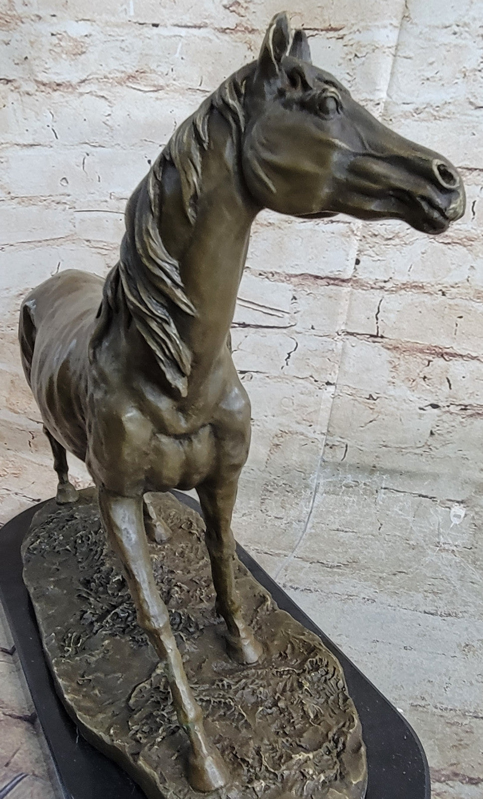 Handcrafted bronze sculpture SALE Tro Horse Racing Stallion Art Modern Abstract